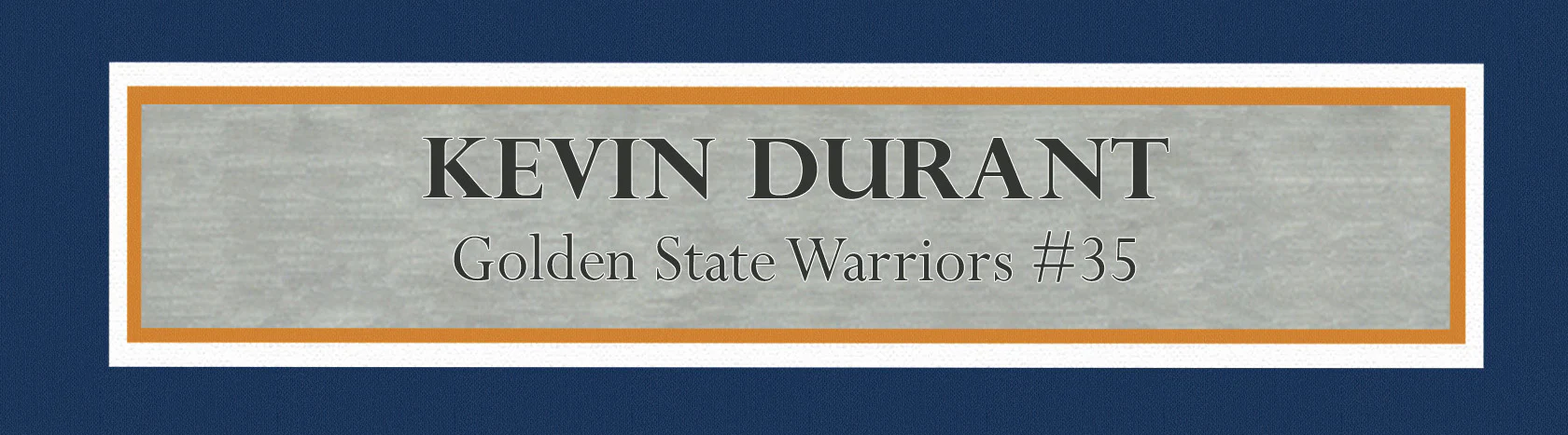 Golden State Warriors Kevin Durant Autographed Framed White Adidas Swingman Jersey Beckett BAS QR Stock #239069 - Image 5