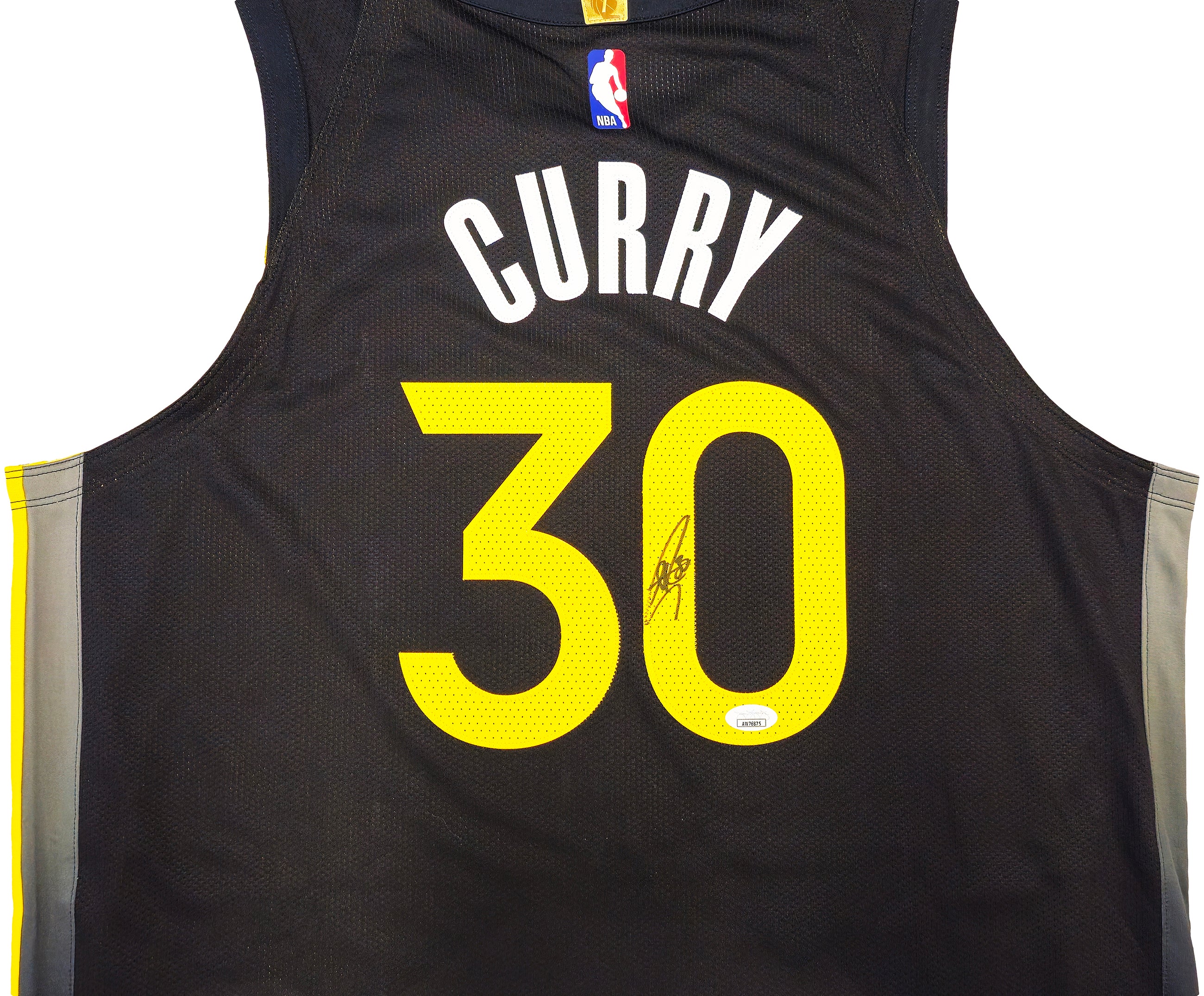Golden State Warriors Stephen Curry Autographed Black Nike Authentic City Edition Jersey Size 48 JSA Stock #235683 - Image 3