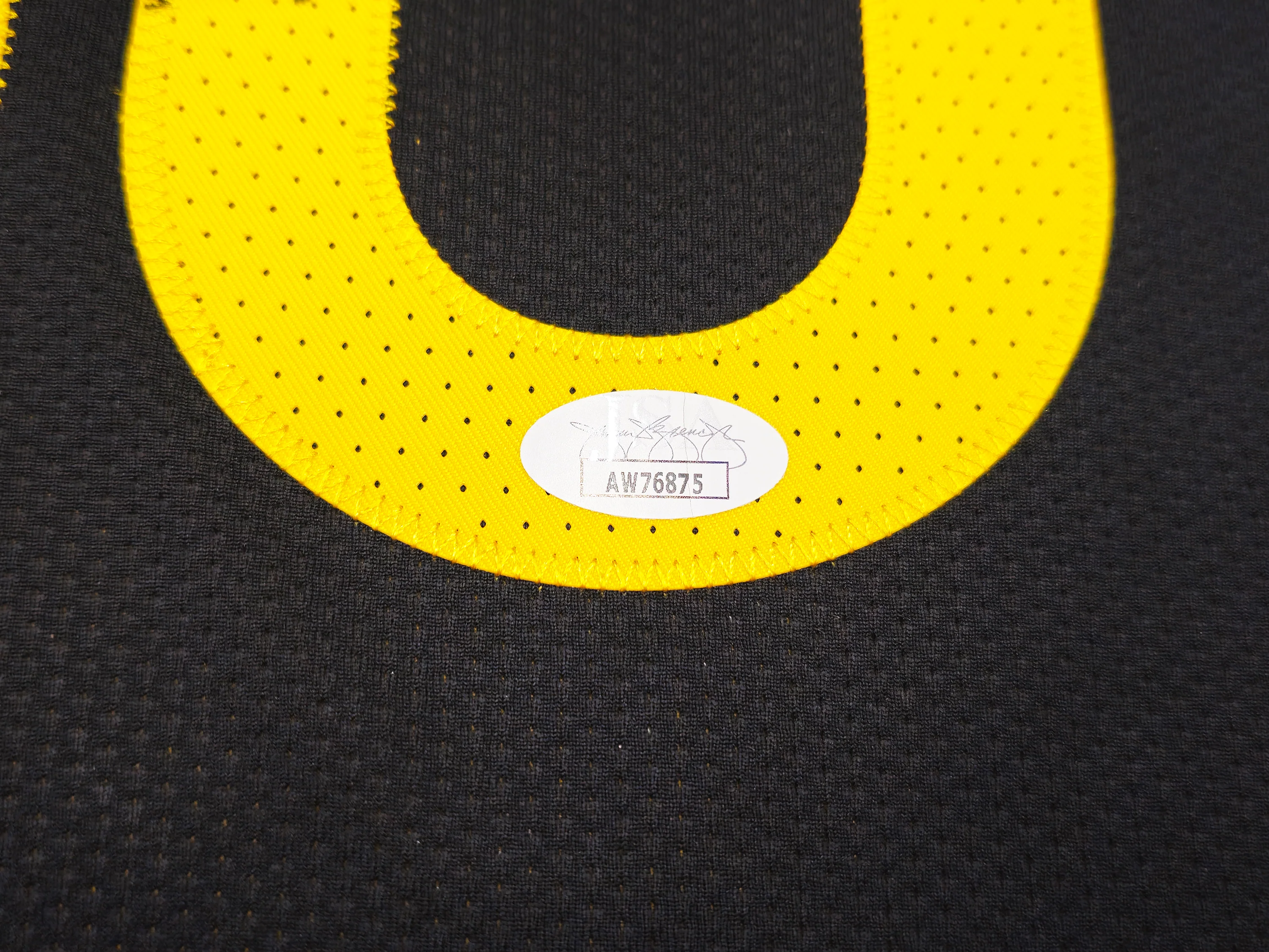 Golden State Warriors Stephen Curry Autographed Black Nike Authentic City Edition Jersey Size 48 JSA Stock #235683 - Image 5