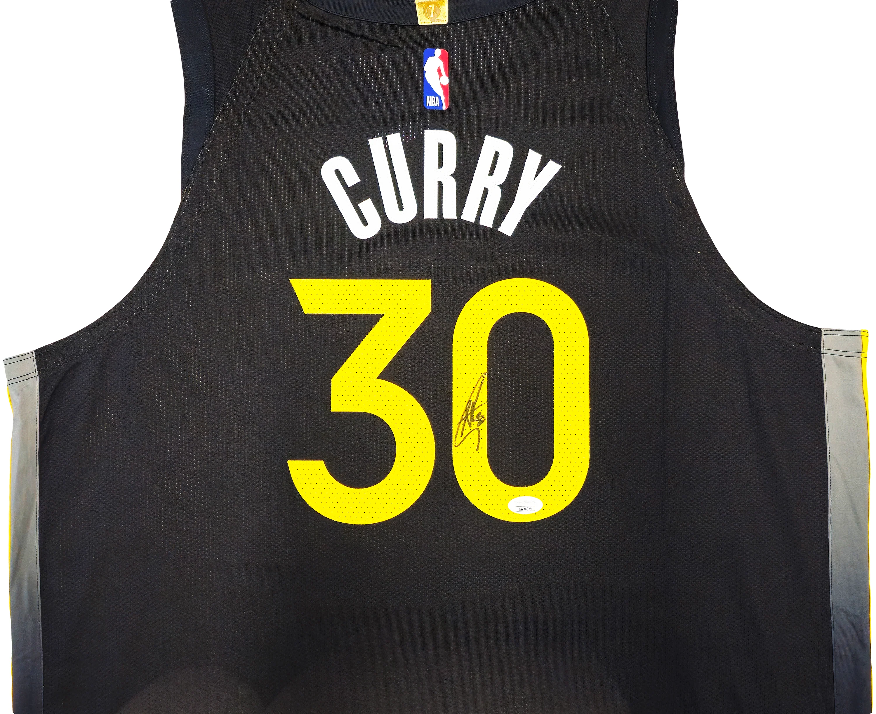 Golden State Warriors Stephen Curry Autographed Black Nike Authentic City Edition Jersey Size 52 JSA Stock #235682 - Image 3