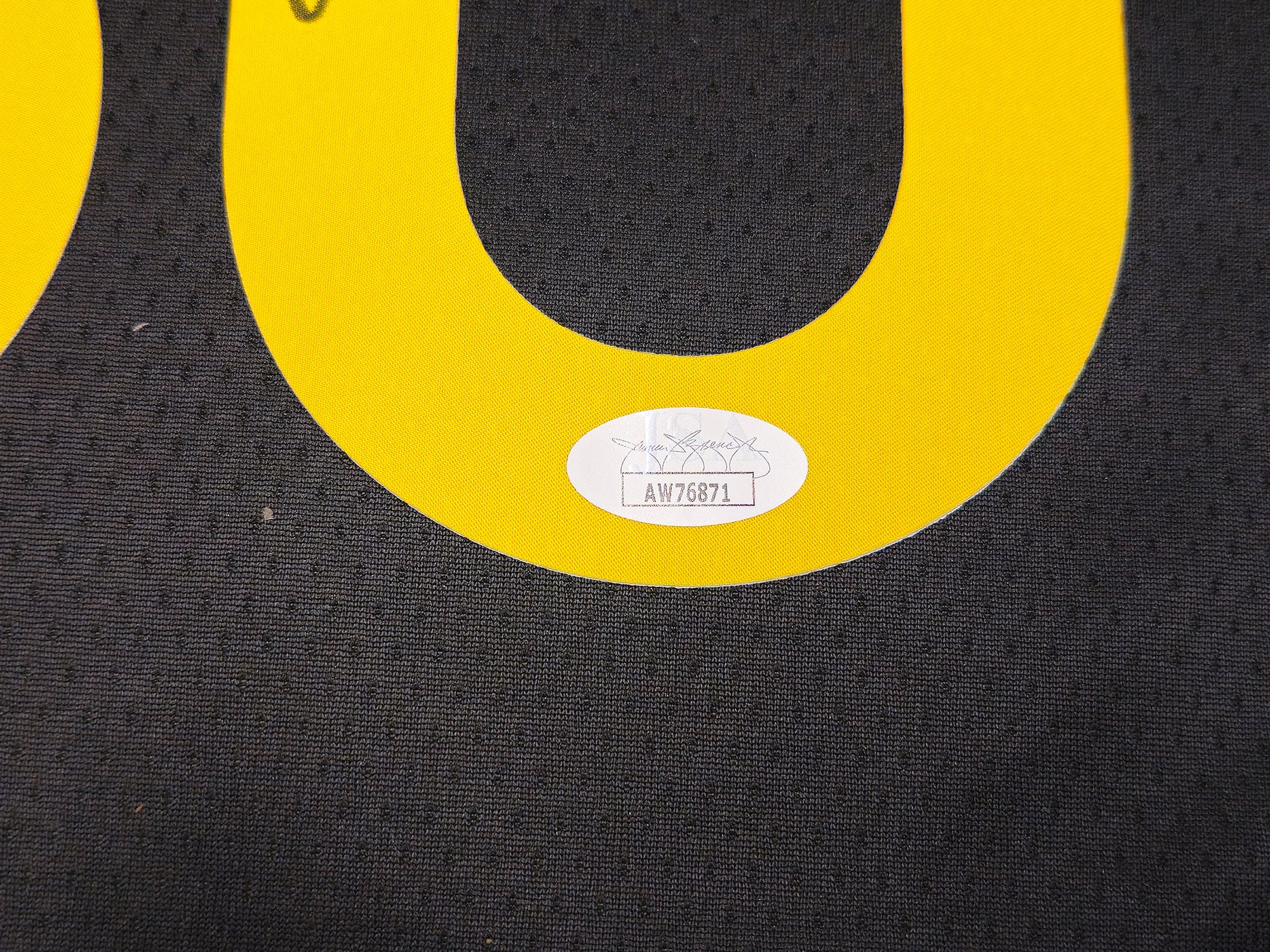 Golden State Warriors Stephen Curry Autographed Black Nike Swingman Icon Edition Jersey Size 48 JSA Stock #235684 - Image 5