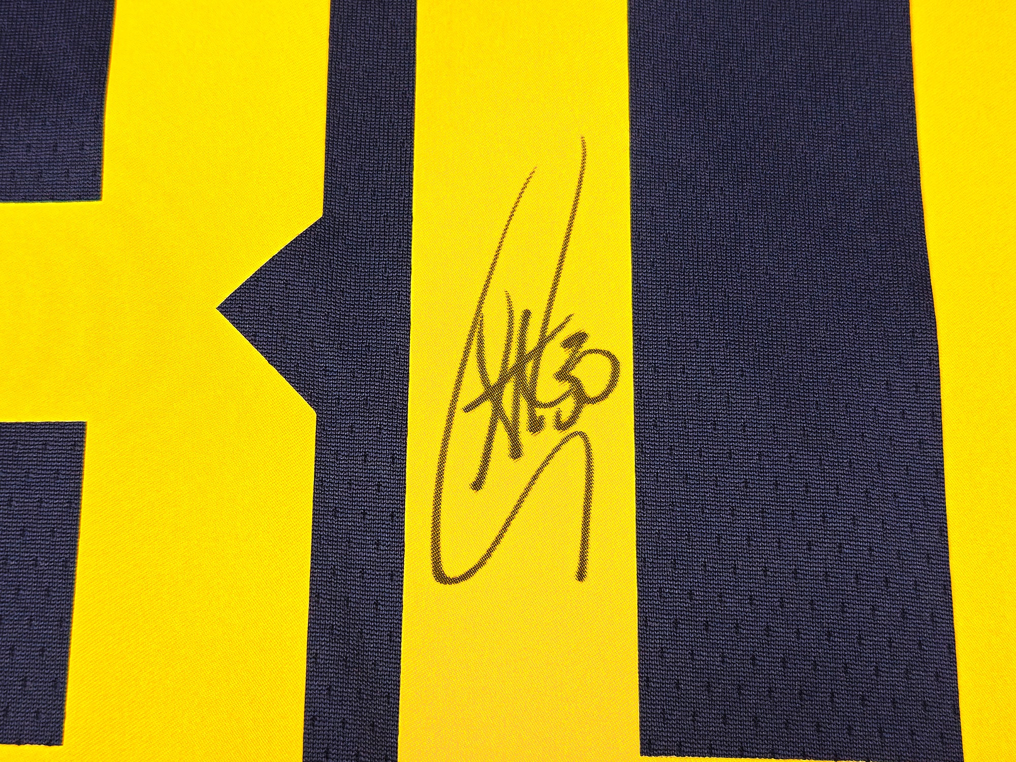 Golden State Warriors Stephen Curry Autographed Blue Nike Jordan Statement Edition Jersey Size 48 "Bible Verse" Beckett BAS QR Stock #234962 - Image 4