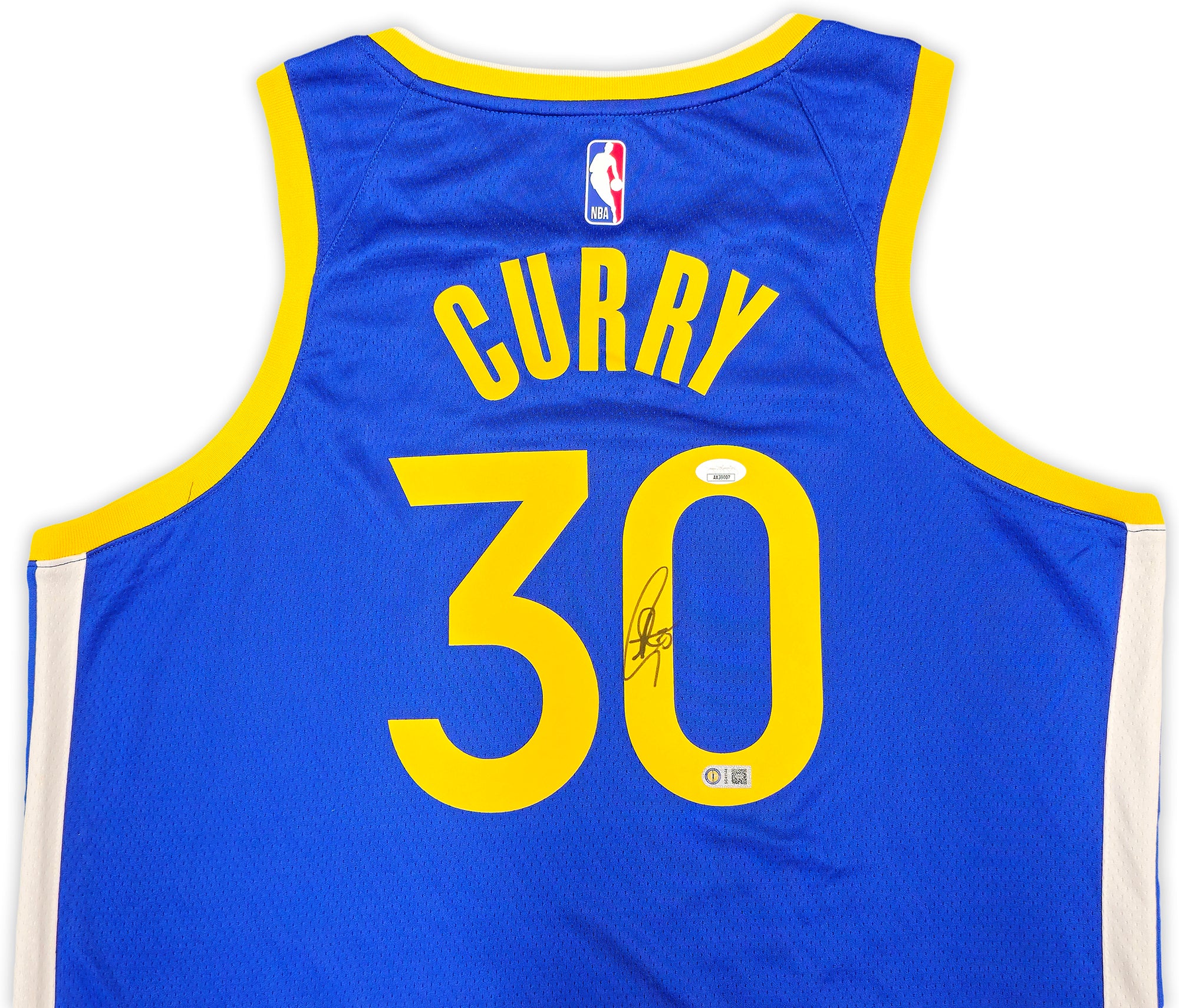 Golden State Warriors Stephen Curry Autographed Blue Nike Swingman Icon Edition Jersey Size 48 JSA Stock #234044 - Image 3