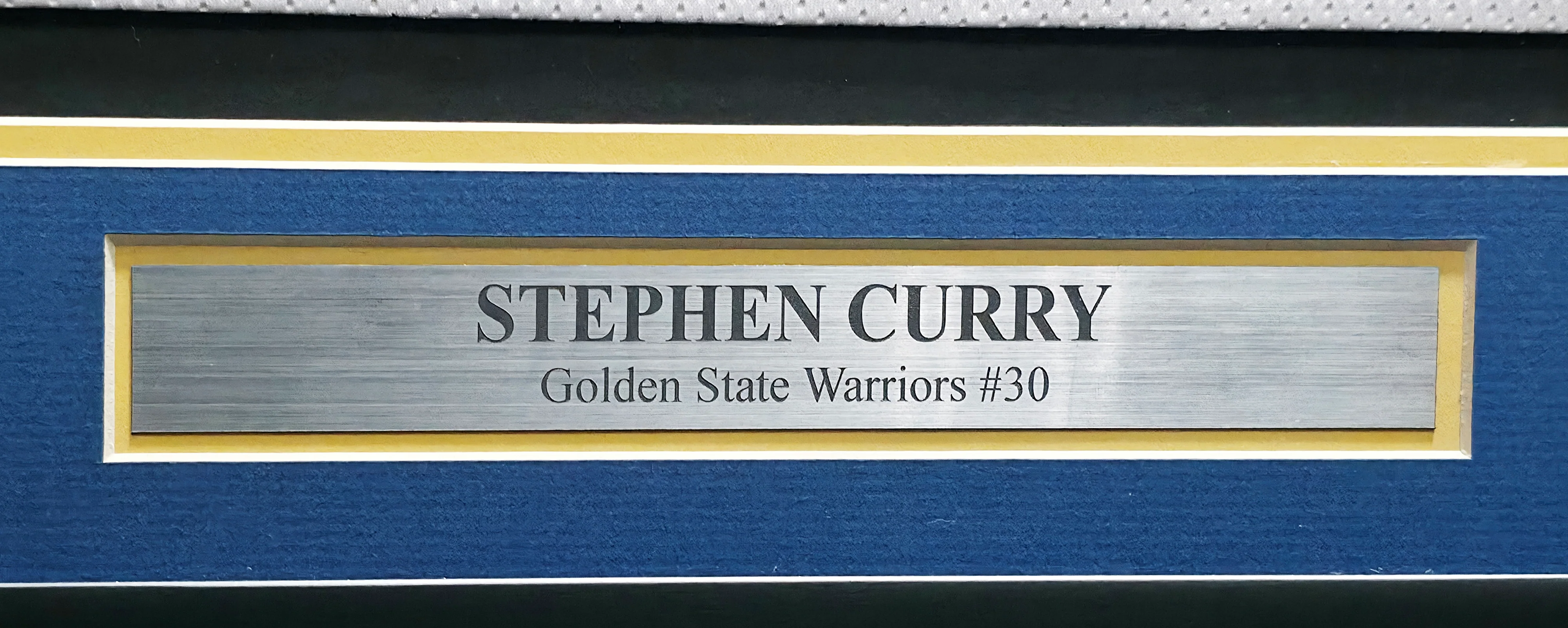 Golden State Warriors Stephen Curry Autographed Framed White Jersey JSA Stock #254171 - Image 4