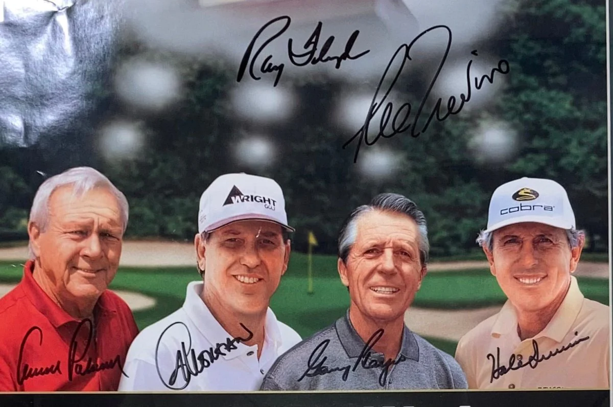 Golf Greats Signed Framed 14x24 Poster Arnold Palmer & More BAS BH78996 - Image 2