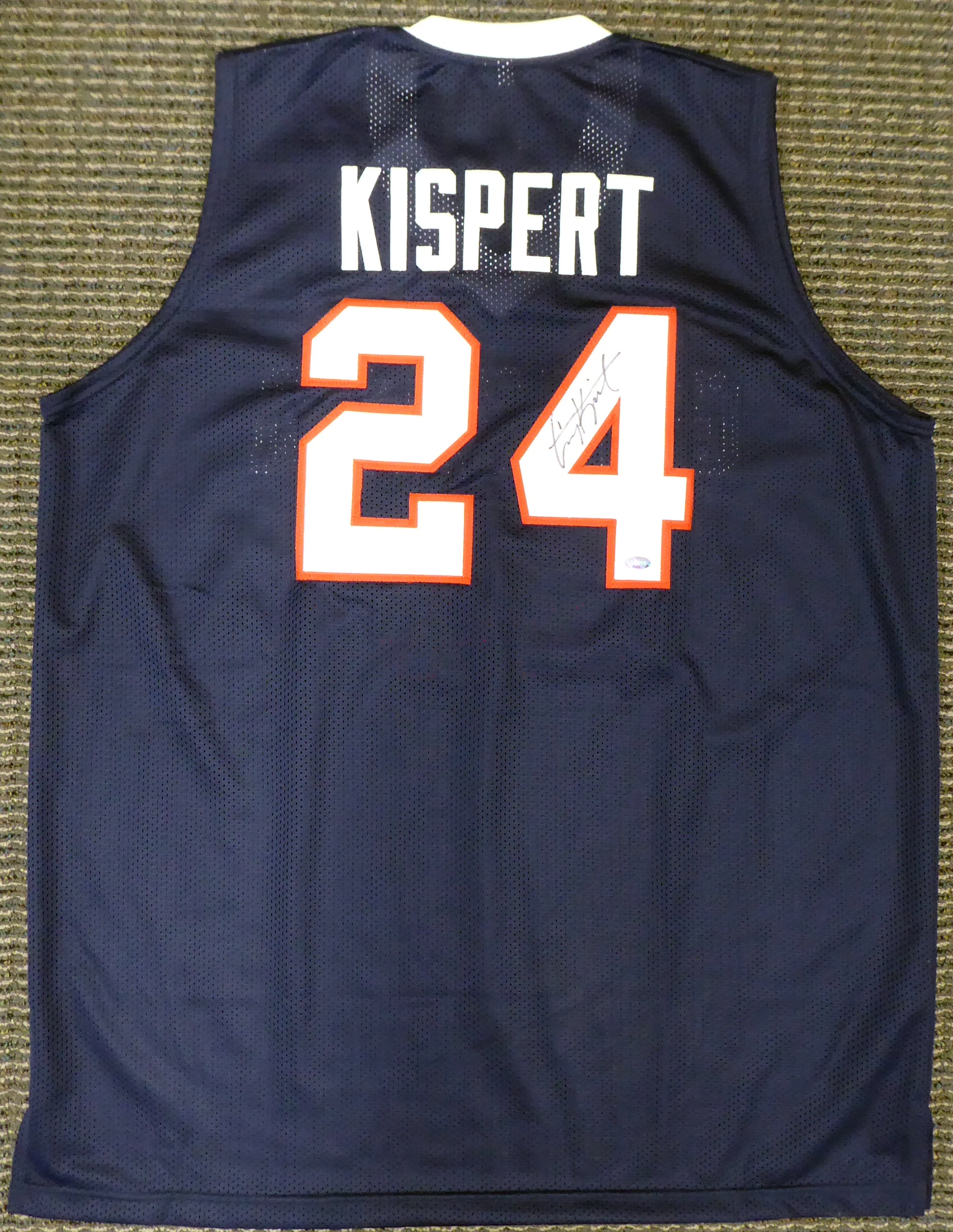 Gonzaga Bulldogs Corey Kispert Autographed Blue Jersey MCS Holo Stock #194889 - Image 2