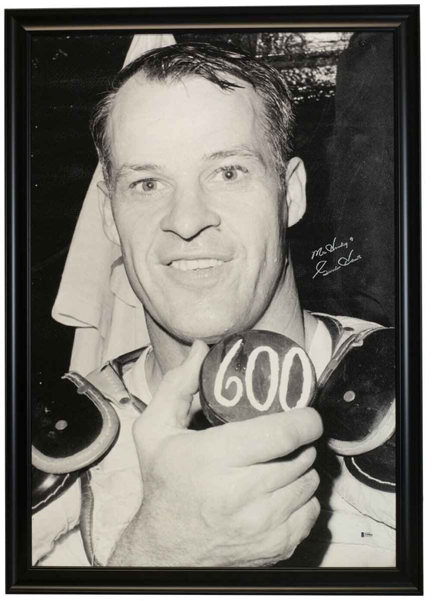 Gordie Howe Signed 41x27 Detroit Red Wings 600 Goal Canvas Mr. Hockey BAS - Image 4