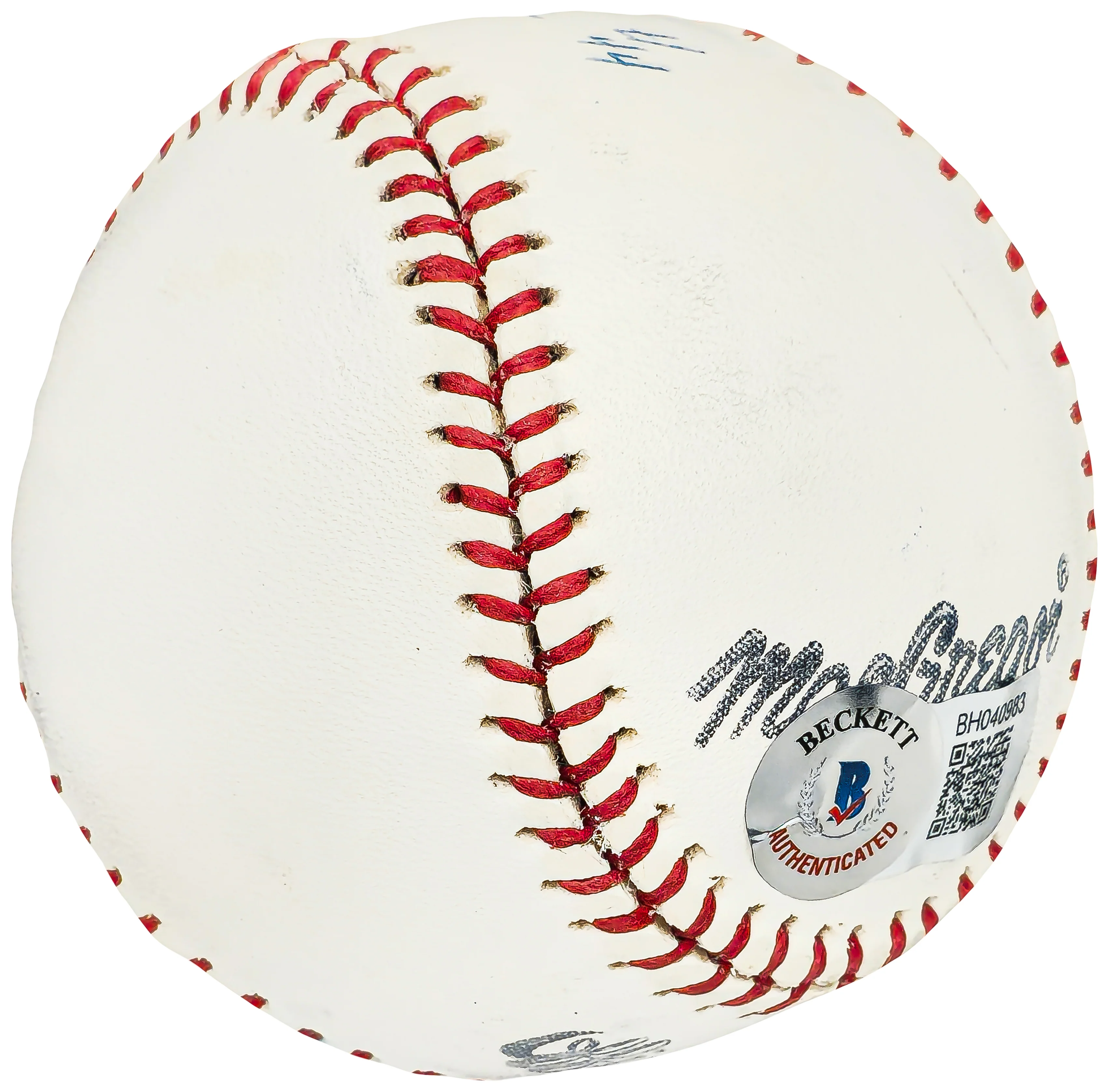 Gordon Gordy Pladson Autographed Official League Baseball Houston Astros "#44" Vintage Signature Beckett BAS QR #BH040983 - Image 3
