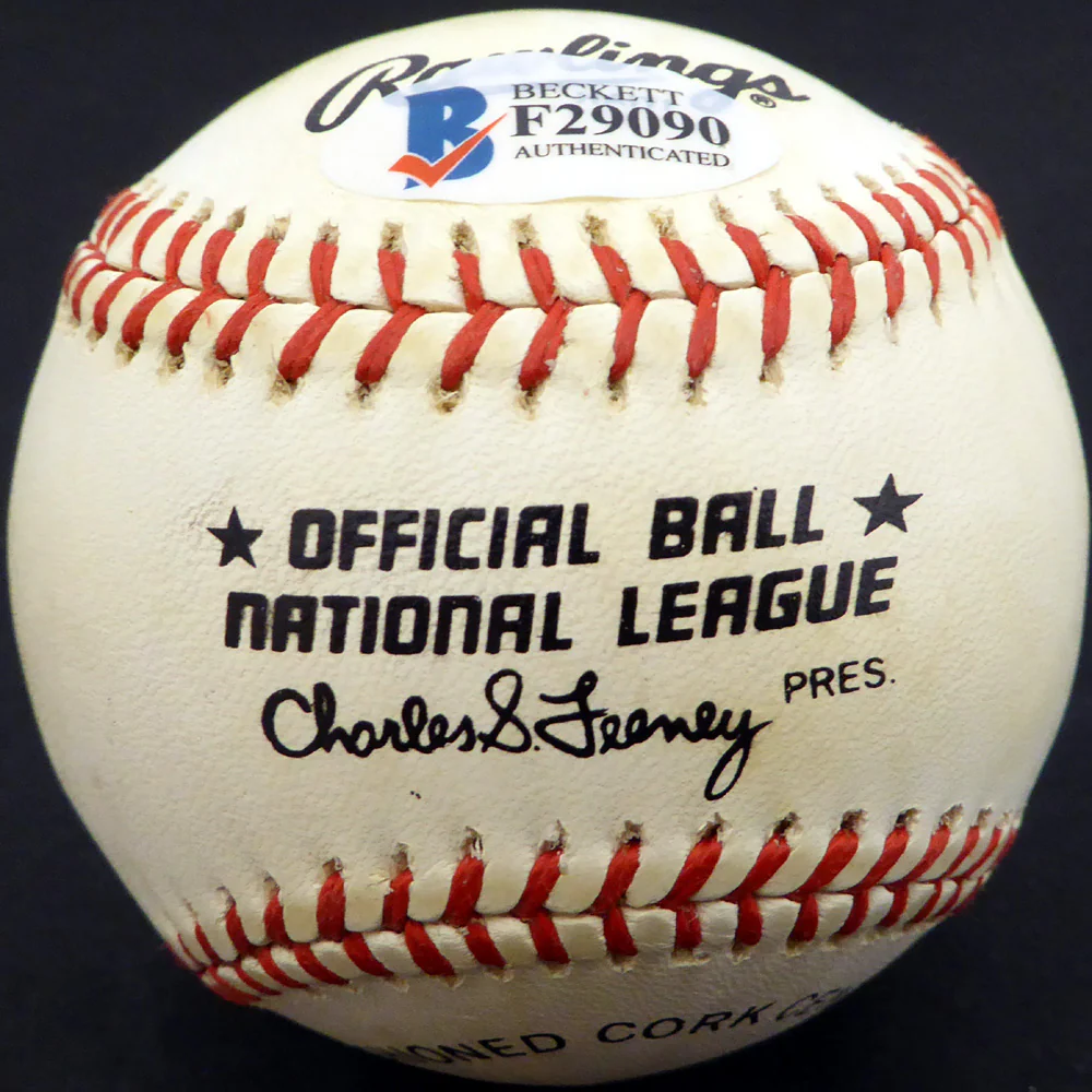 Granny Hamner Autographed Official NL Baseball Philadelphia Phillies Beckett BAS #F29090 - Image 2