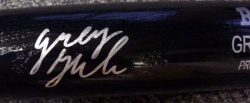 Greg Halman Autographed Black Rawlings Bat Seattle Mariners PSA/DNA RookieGraph Stock #22258 - Image 3