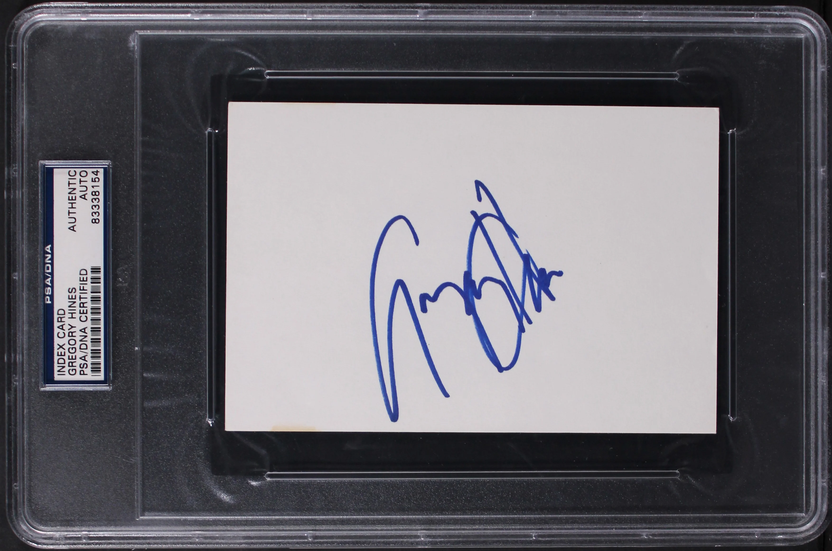 Gregory Hines History of the World: Part I Signed 4x6 Index Card PSA/DNA Slabbed - Image 2