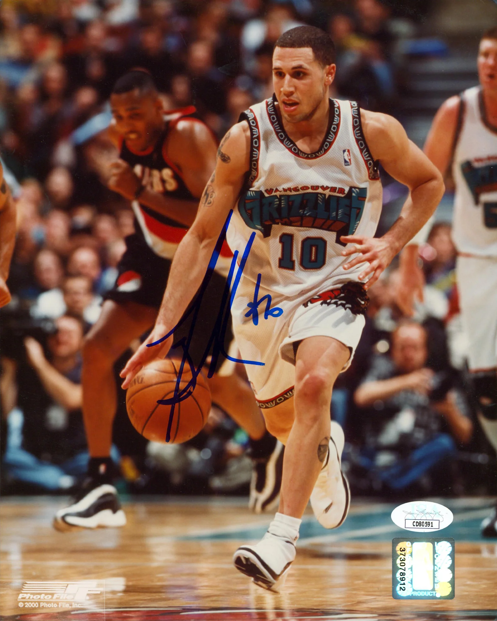 Grizzlies Mike Bibby Authentic Signed 8x10 Vertical PhotoFile Photo JSA #CD80591 - Image 2