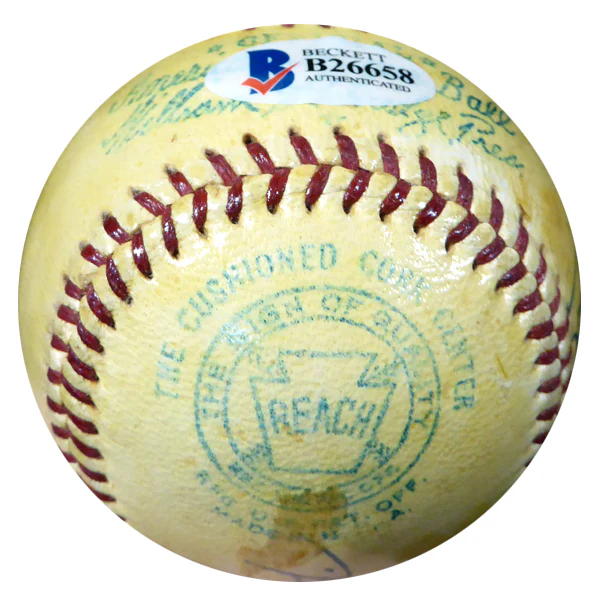 Grover Land Autographed Official AL Harridge Baseball "To My Friend Jim" Vintage Beckett BAS #B26658 - Image 5