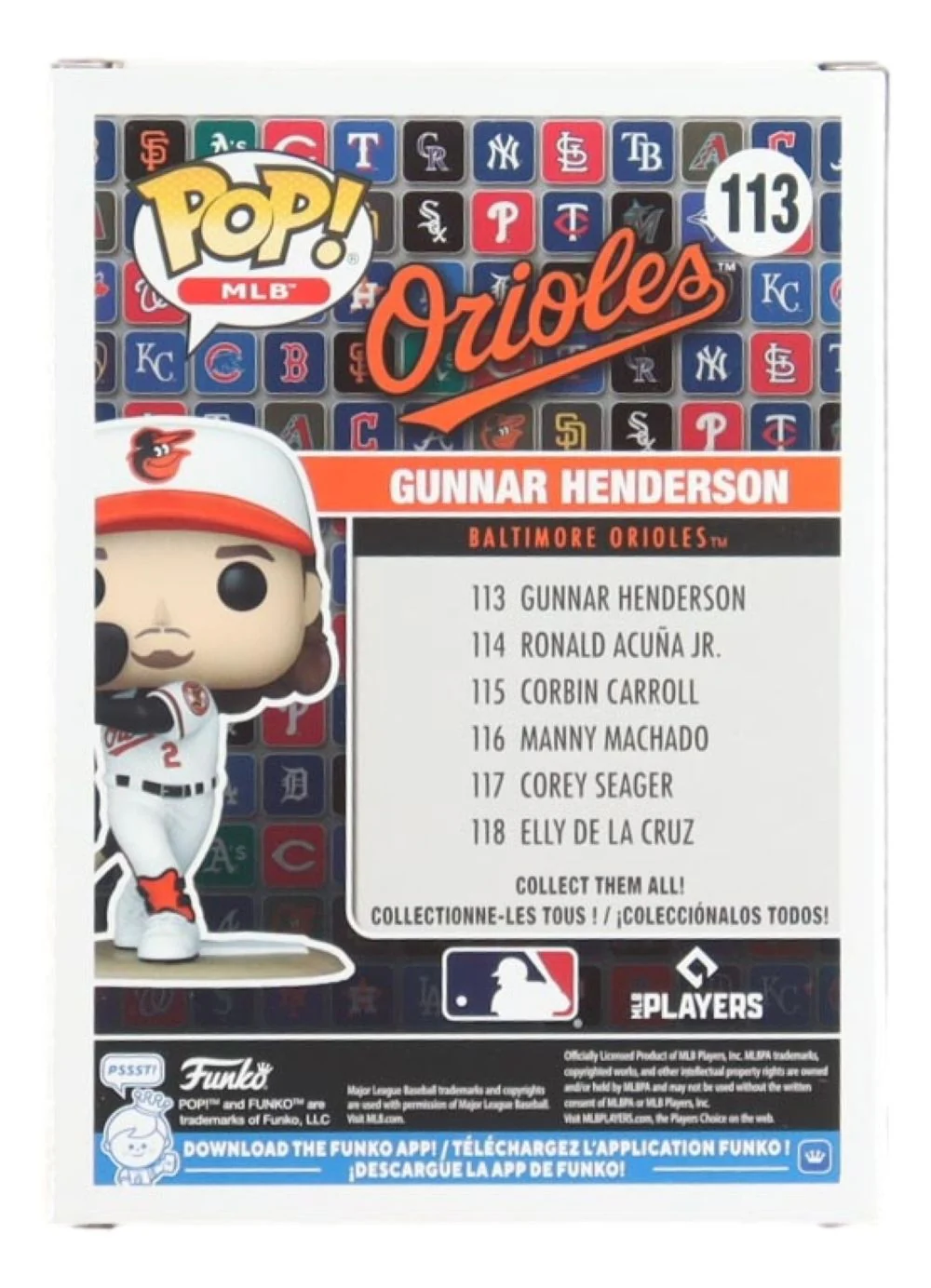 Gunnar Henderson Signed Baltimore Orioles Funko Pop #113 BAS - Image 2