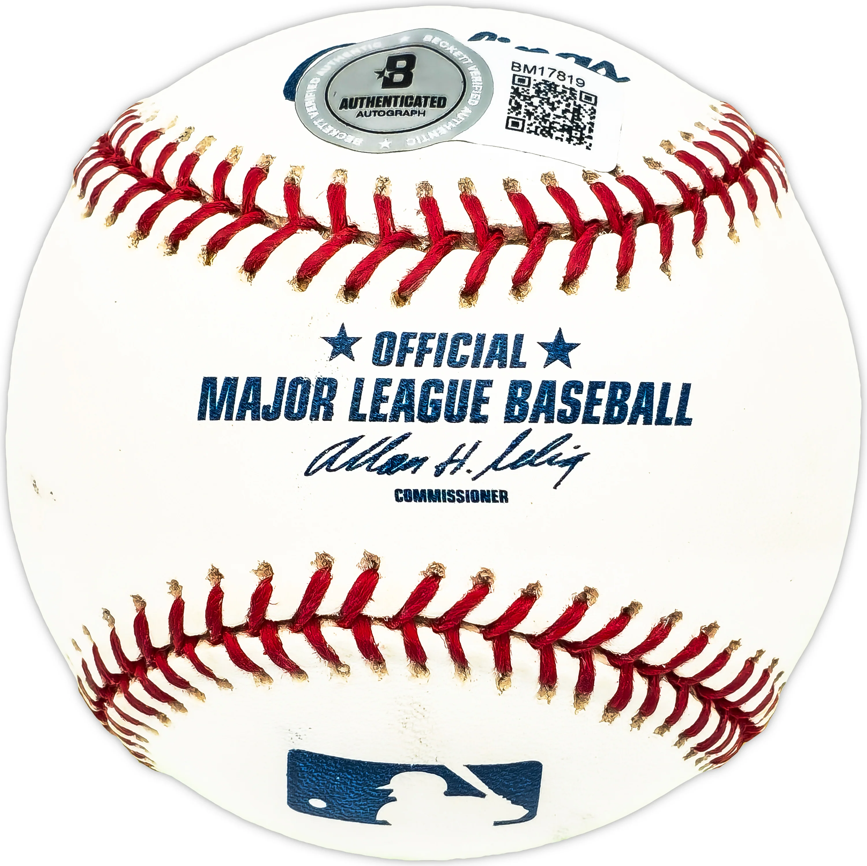 Hal Manders Autographed Official MLB Baseball Detroit Tigers, Chicago Cubs "Best Wishes" Beckett BAS QR #BM17819 - Image 2