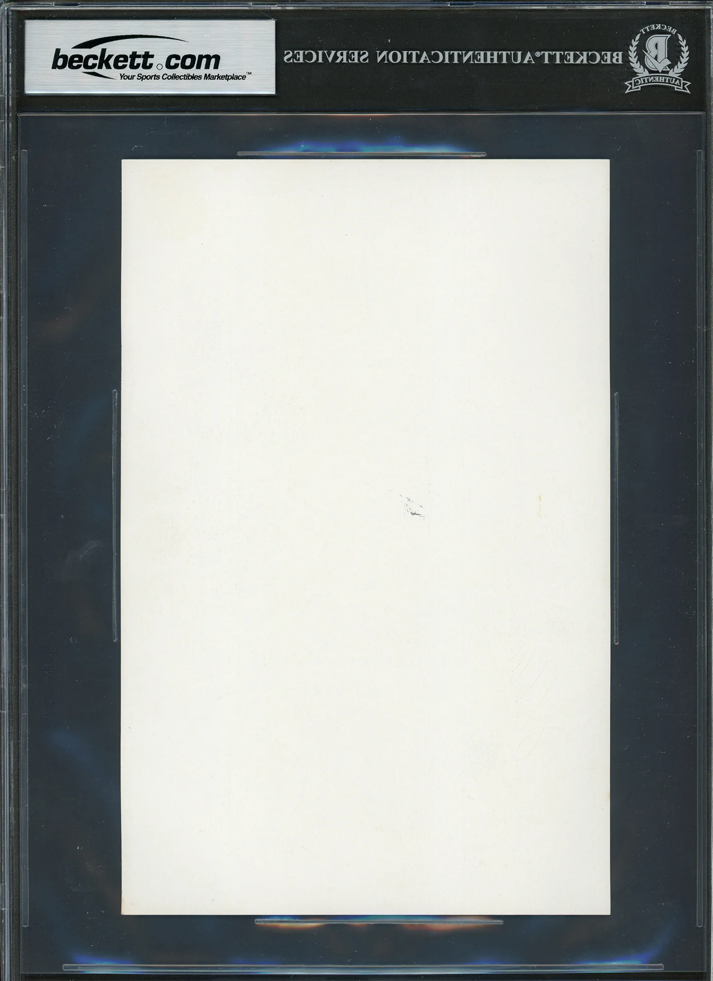 Hank Aaron Autographed 1976 Team Issued 6x9 Photo Milwaukee Brewers Beckett BAS #17070657 - Image 2