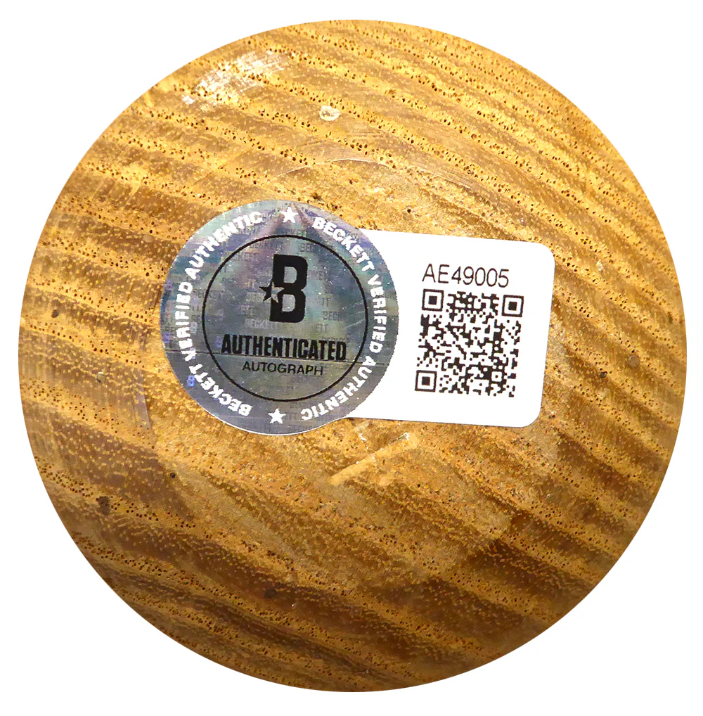 Hank Aaron Autographed Adirondack Bat Atlanta Braves Beckett BAS QR #AE49005 - Image 4
