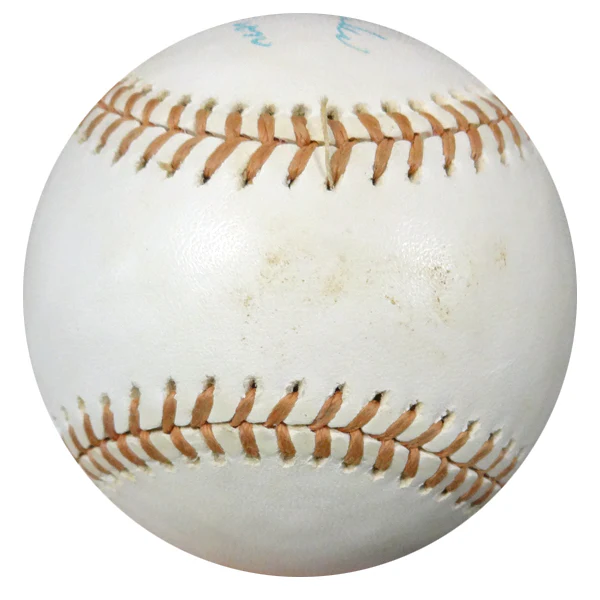 Hank Aaron Autographed Official AL Baseball Atlanta Braves "Best Wishes" Vintage Playing Days Signature PSA/DNA #W05582 - Image 4