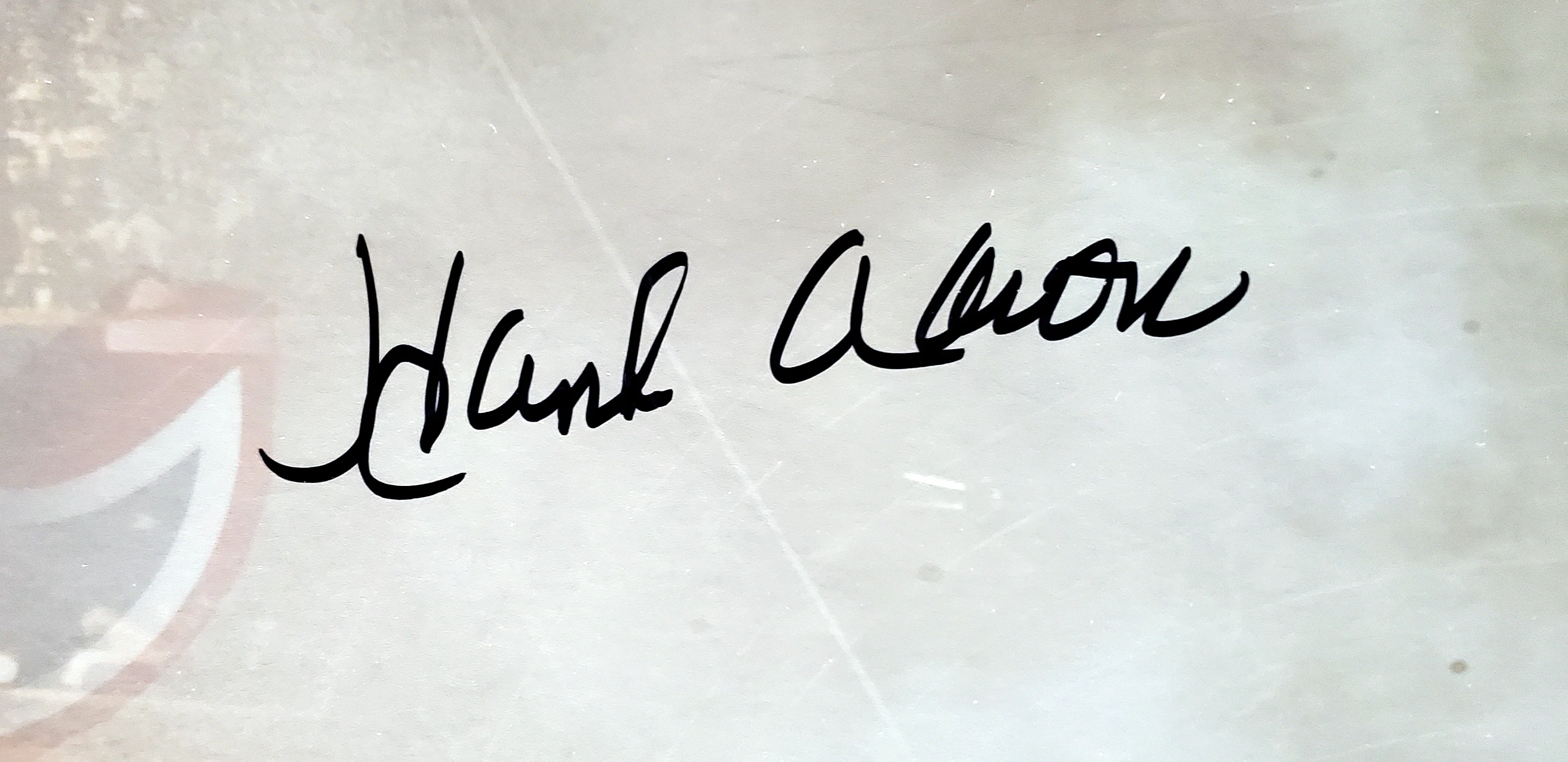 Hank Aaron Autographed Framed 10x30 Panoramic Photo Milwaukee Braves Fanatics Stock #191201 - Image 2