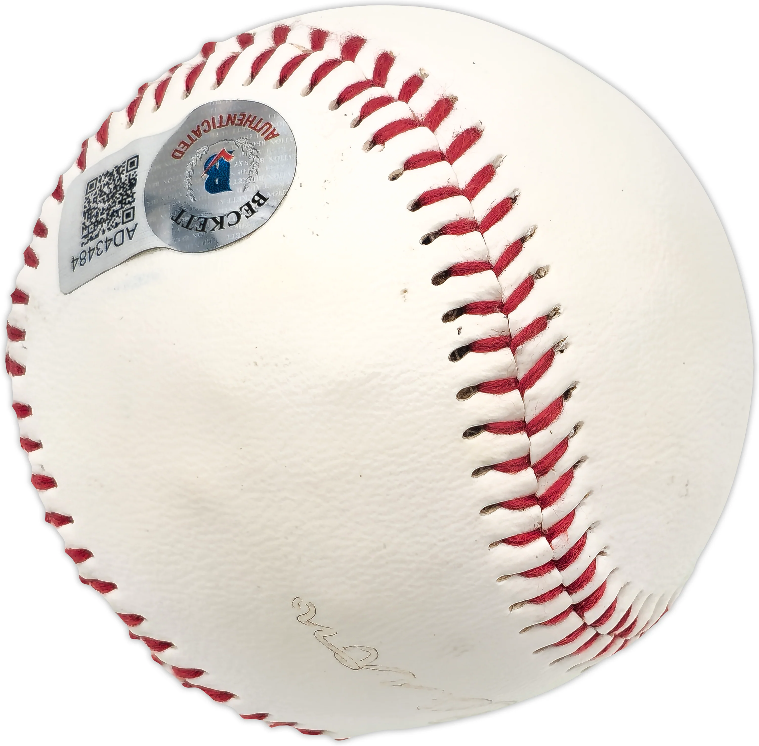 Hank Aaron Autographed Official Canton Akron Indians Logo Baseball Atlanta Braves Beckett BAS #AD43484 - Image 5