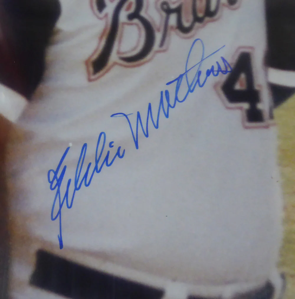 Hank Aaron & Eddie Mathews Autographed Framed 16x20 Photo Atlanta Braves PSA/DNA #X30527 - Image 4