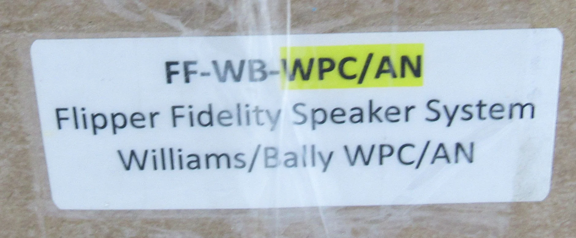 Williams/Bally Speaker System Pinball WPC89 Machine Sealed Box #5207 - Image 3