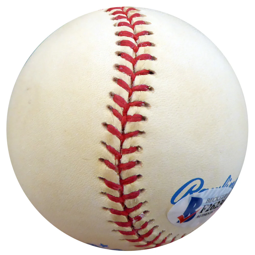 Hank Borowy Autographed Official AL Baseball New York Yankees, Chicago Cubs Beckett BAS #F26236 - Image 4