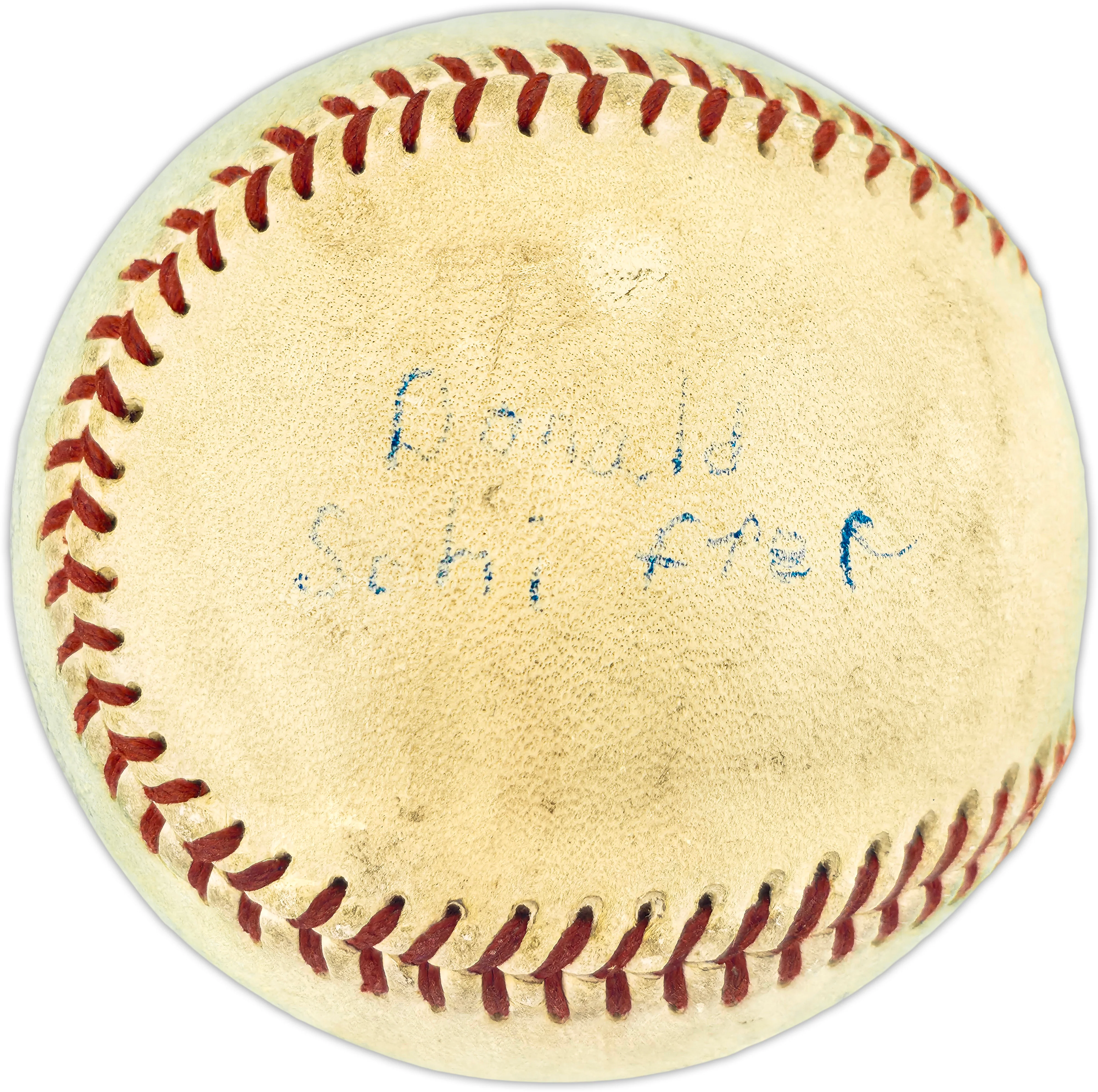 Hank Greenberg Autographed Official Baseball Detroit Tigers Vintage Playing Days Signature Beckett BAS QR #AE48184 - Image 3