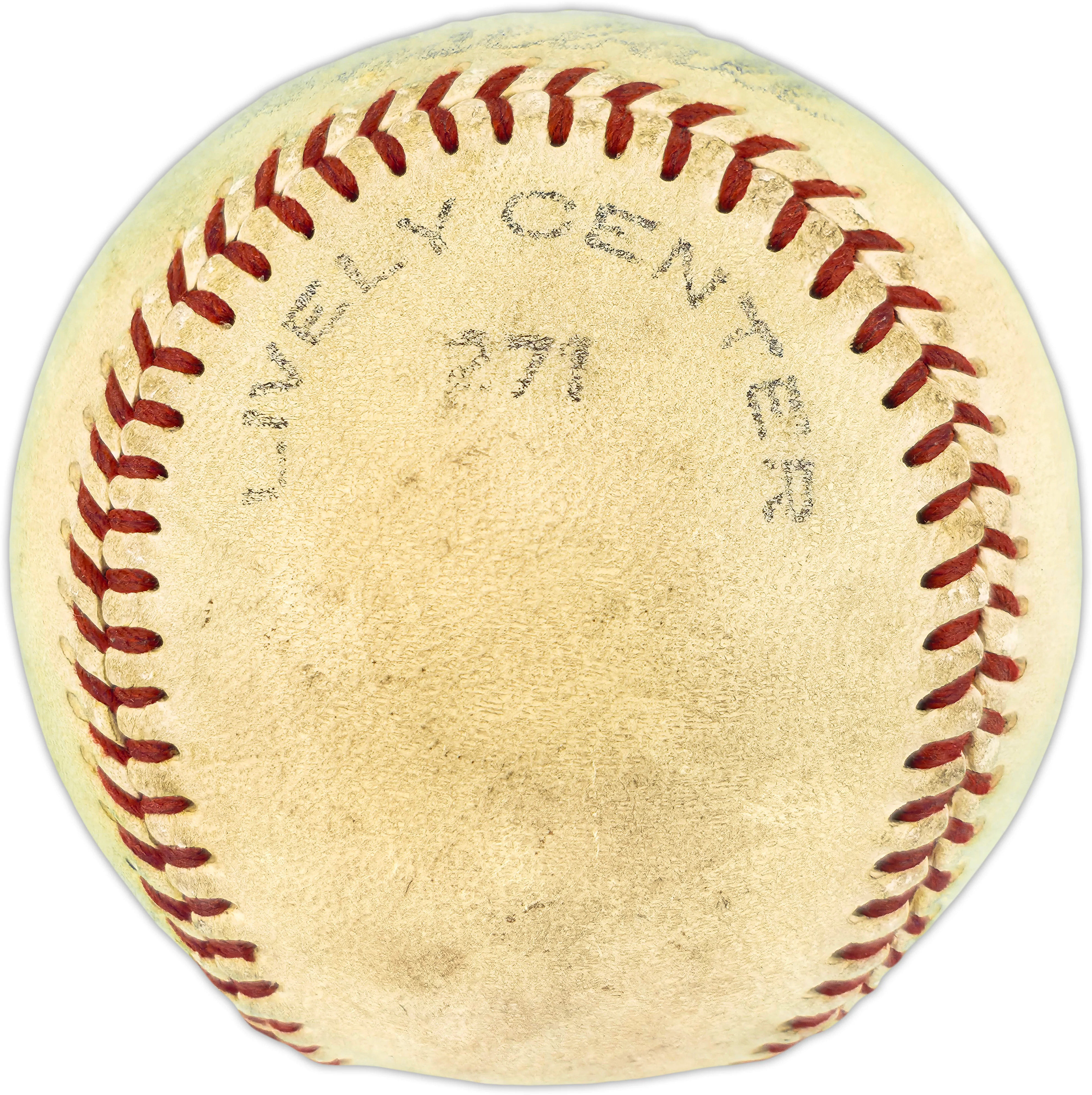 Hank Greenberg Autographed Official Baseball Detroit Tigers Vintage Playing Days Signature Beckett BAS QR #AE48184 - Image 5