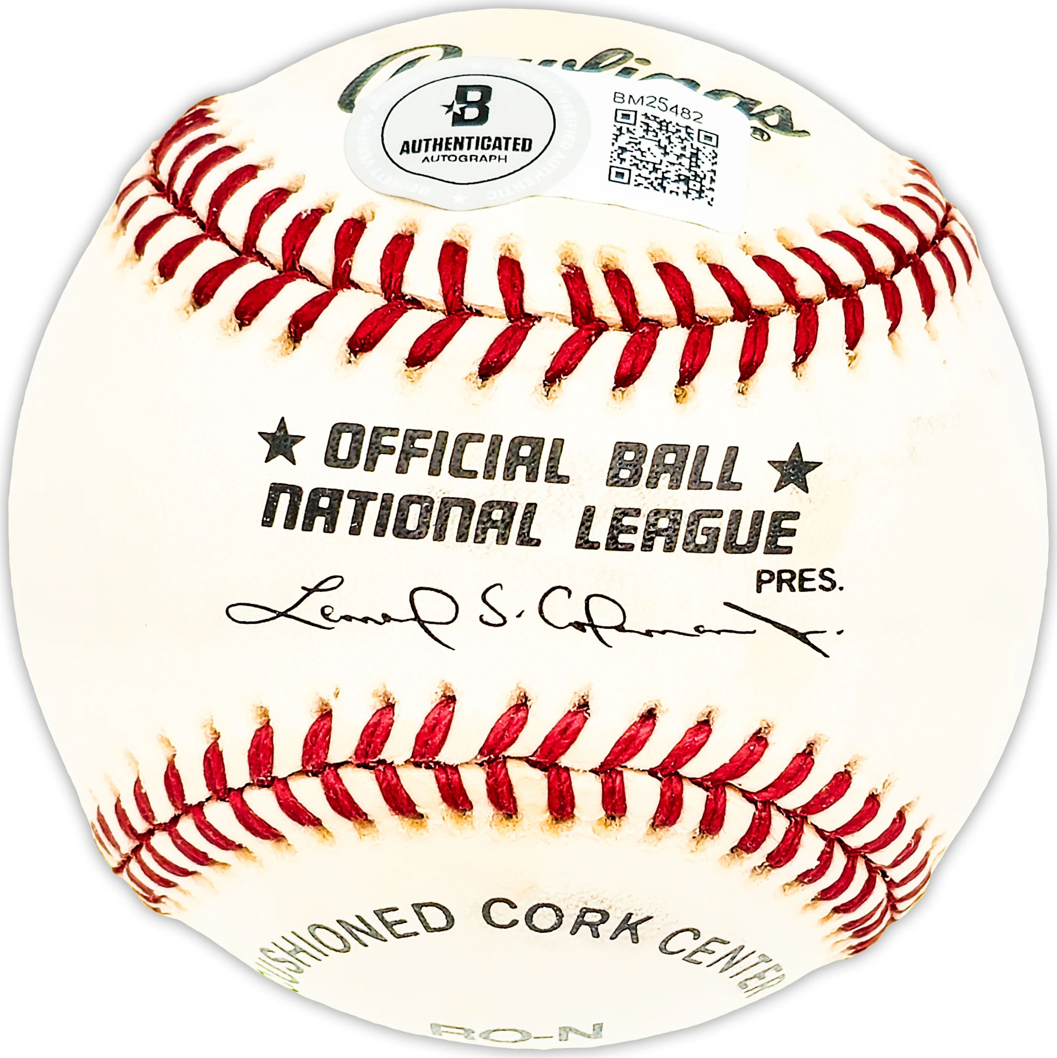 Hank Mason Autographed Official NL Baseball Philadelphia Phillies Beckett BAS QR #BM25482 - Image 2