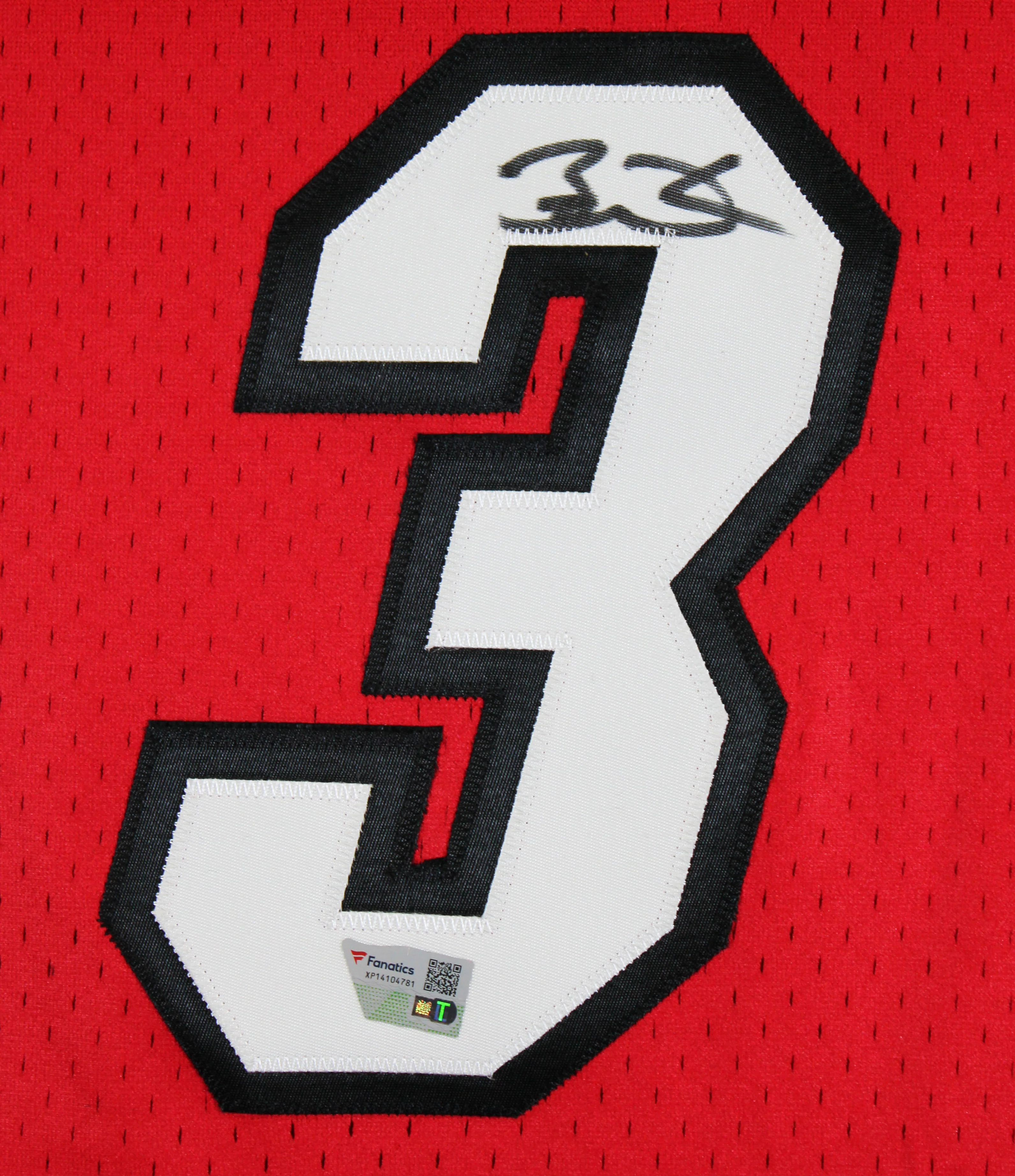 Heat Dwyane Wade Authentic Signed 2005-06 Red M&N HWC Swingman Jersey Fanatics - Image 4