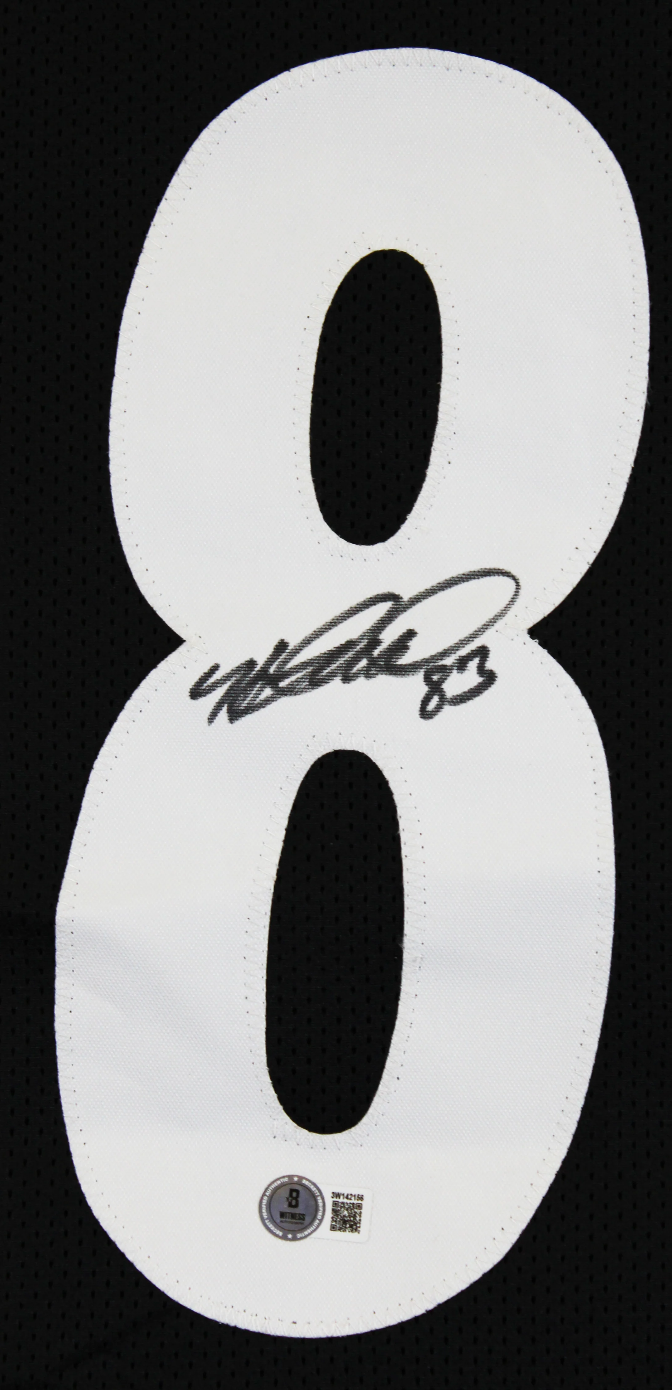 Heath Miller Authentic Signed Black Pro Style Jersey Autographed BAS Witnessed - Image 3