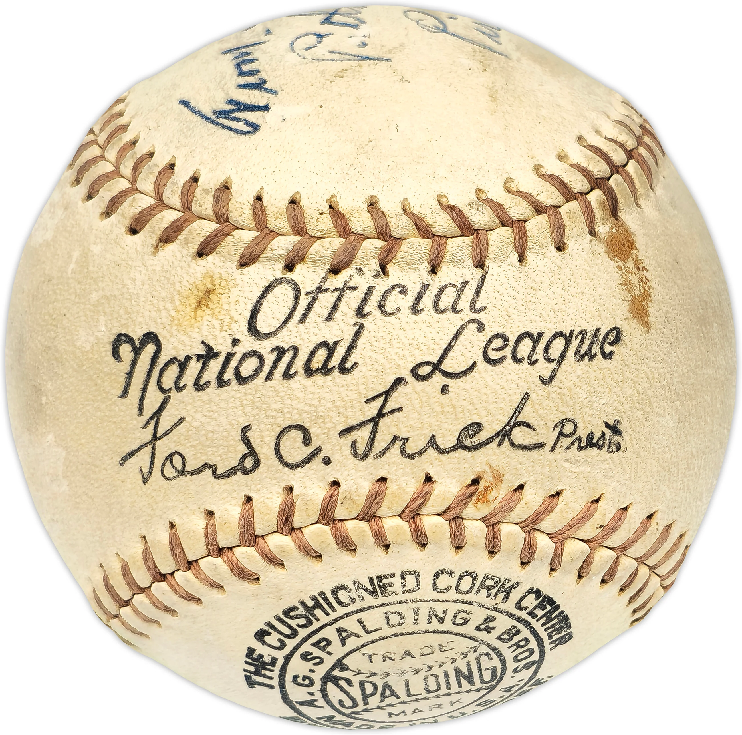Heine Meine Autographed Official Frick NL Baseball Pittsburgh Pirates "From 1937" Beckett BAS #AD43522 - Image 3