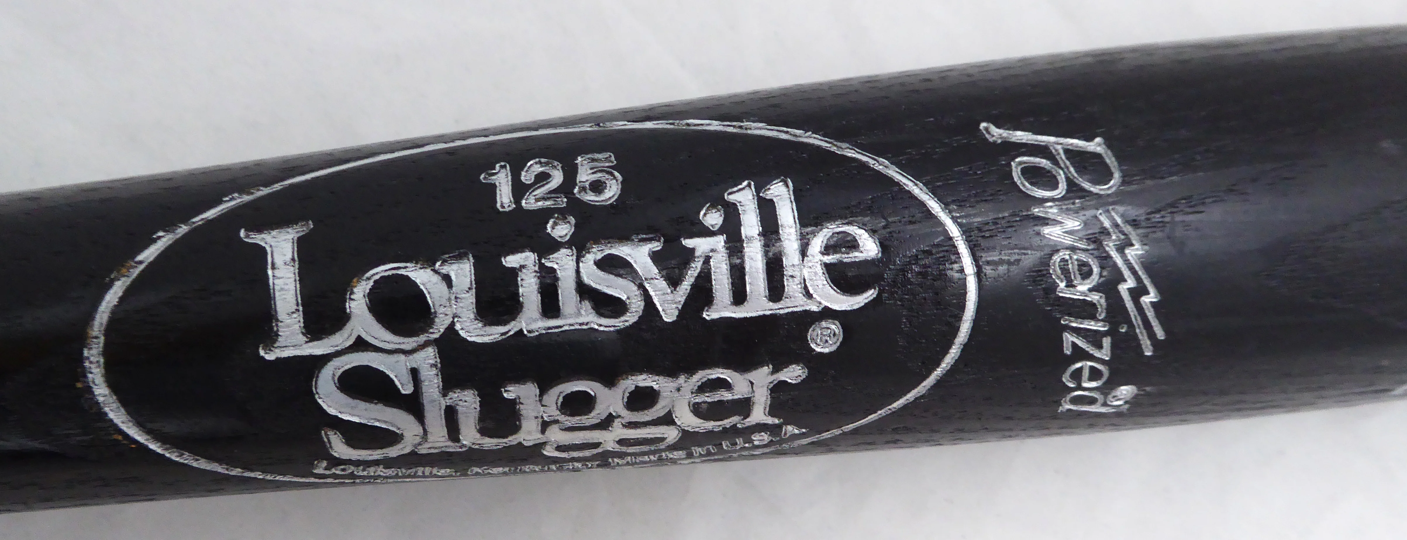 Henry Cotto Autographed Black Louisville Slugger Game Used Bat Seattle Mariners Light Use SKU #214071 - Image 3