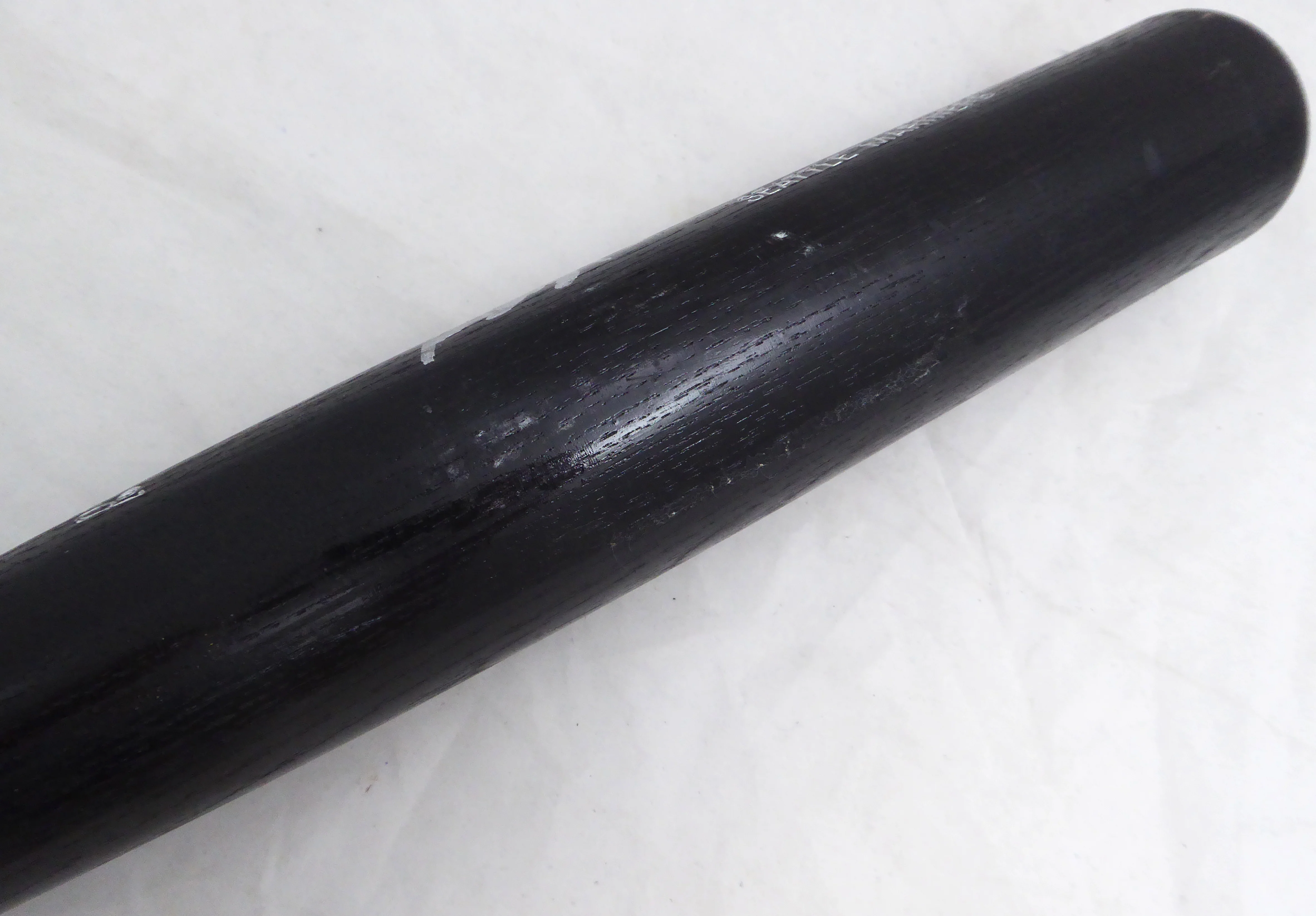 Henry Cotto Autographed Black Louisville Slugger Game Used Bat Seattle Mariners Light Use SKU #214071 - Image 4