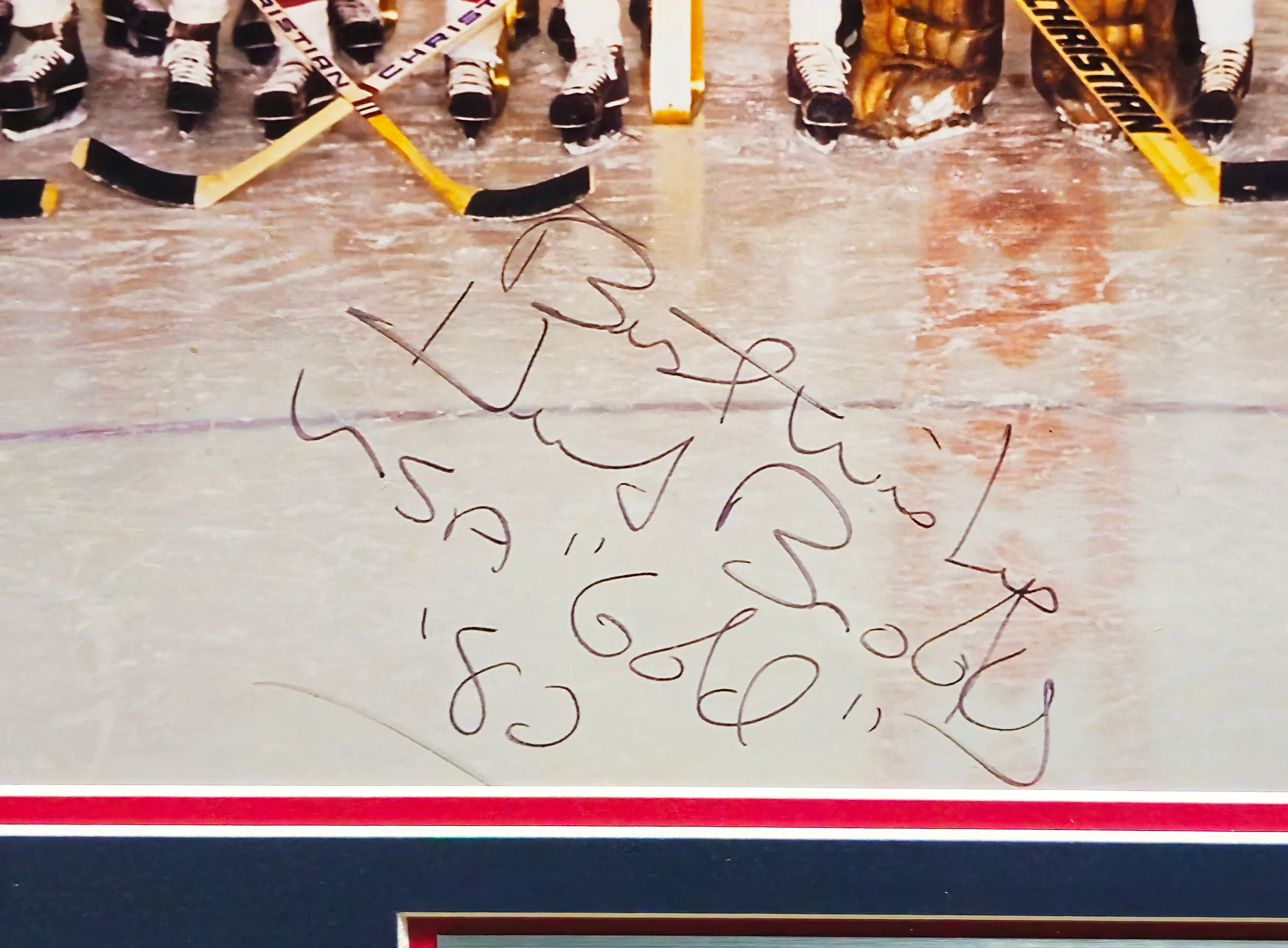 Herb Brooks Autographed Framed 16x20 Photo 1980 Team USA Hockey Team "Best Wishes USA Gold '80" Beckett BAS #AC76454 - Image 3