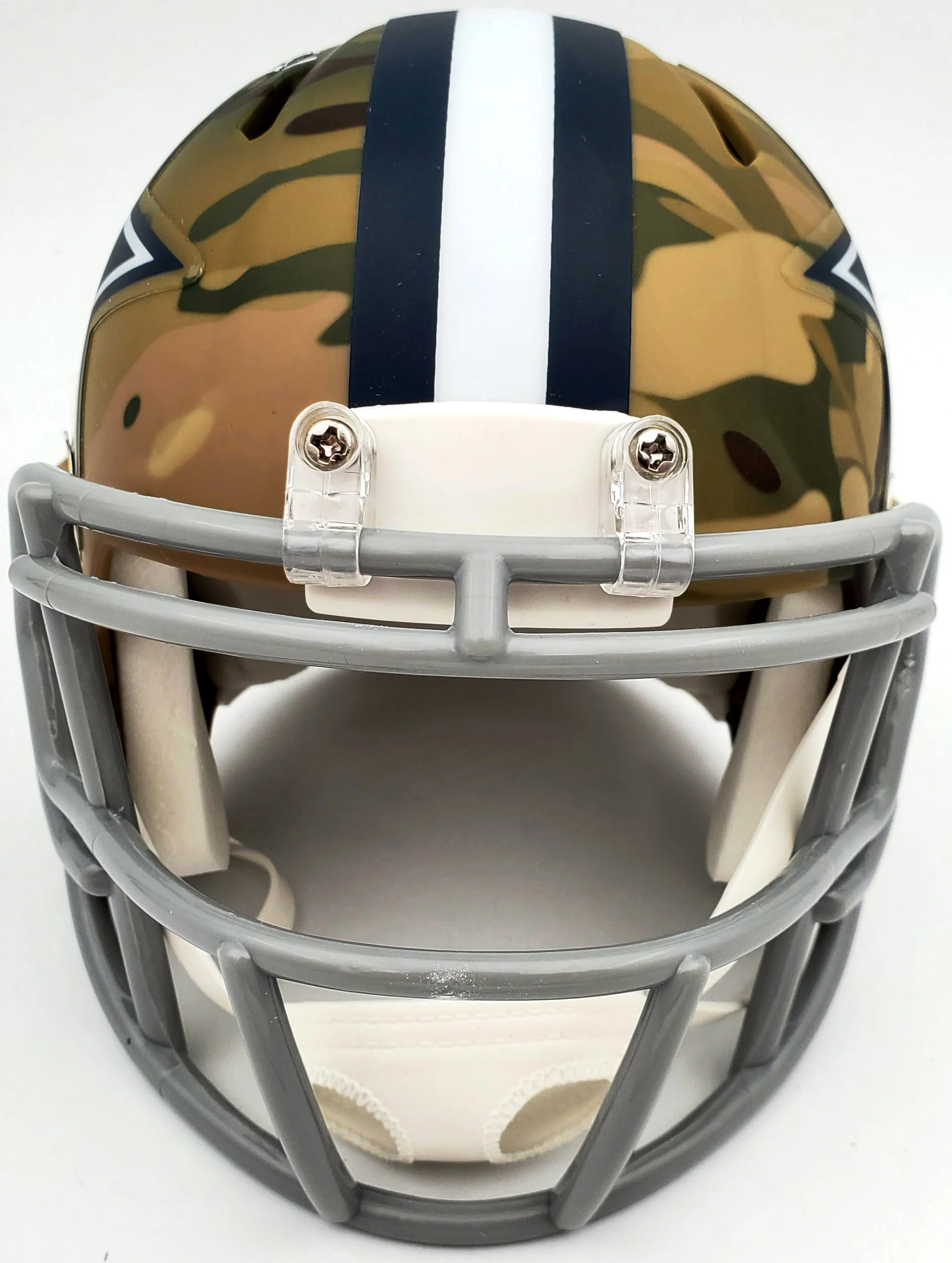 Herschel Walker Autographed Dallas Cowboys Camo Speed Mini Helmet Beckett BAS Stock #185955 - Image 5