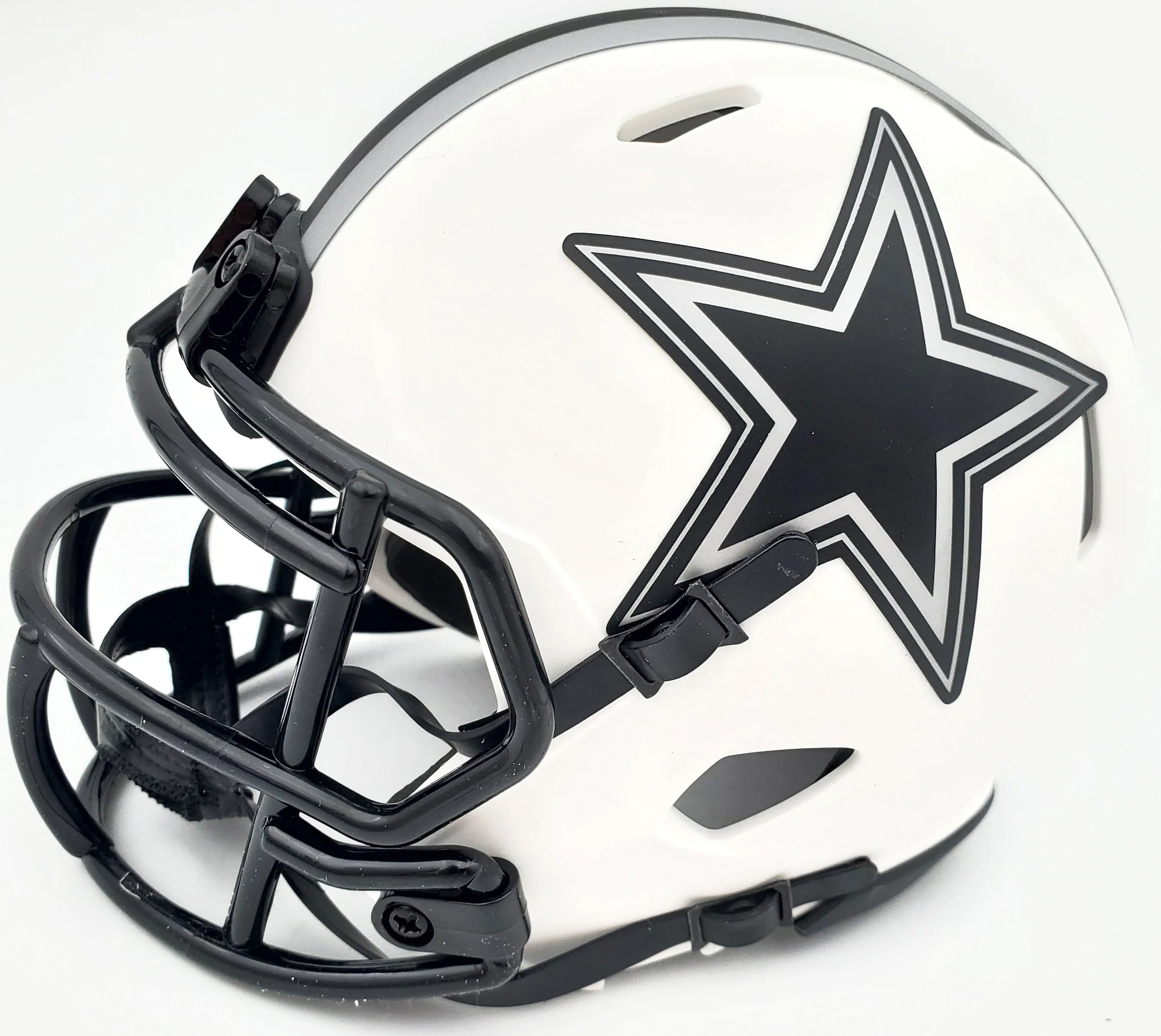 Herschel Walker Autographed Dallas Cowboys Lunar Eclipse White Speed Mini Helmet Beckett BAS QR Stock #193846 - Image 4