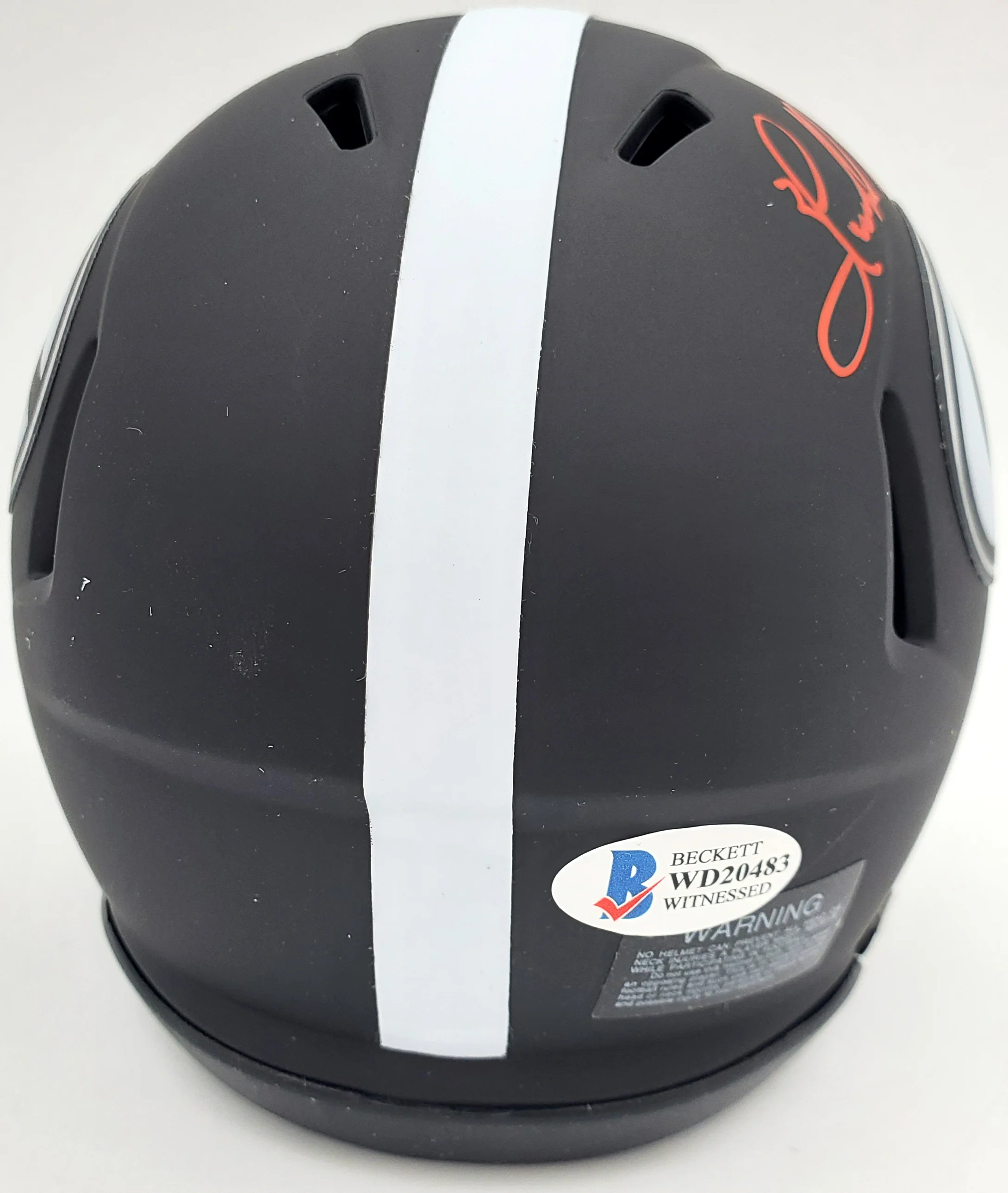 Herschel Walker Autographed Georgia Bulldogs Eclipse Black Speed Mini Helmet "Heisman 82" Beckett BAS Stock #185959 - Image 3