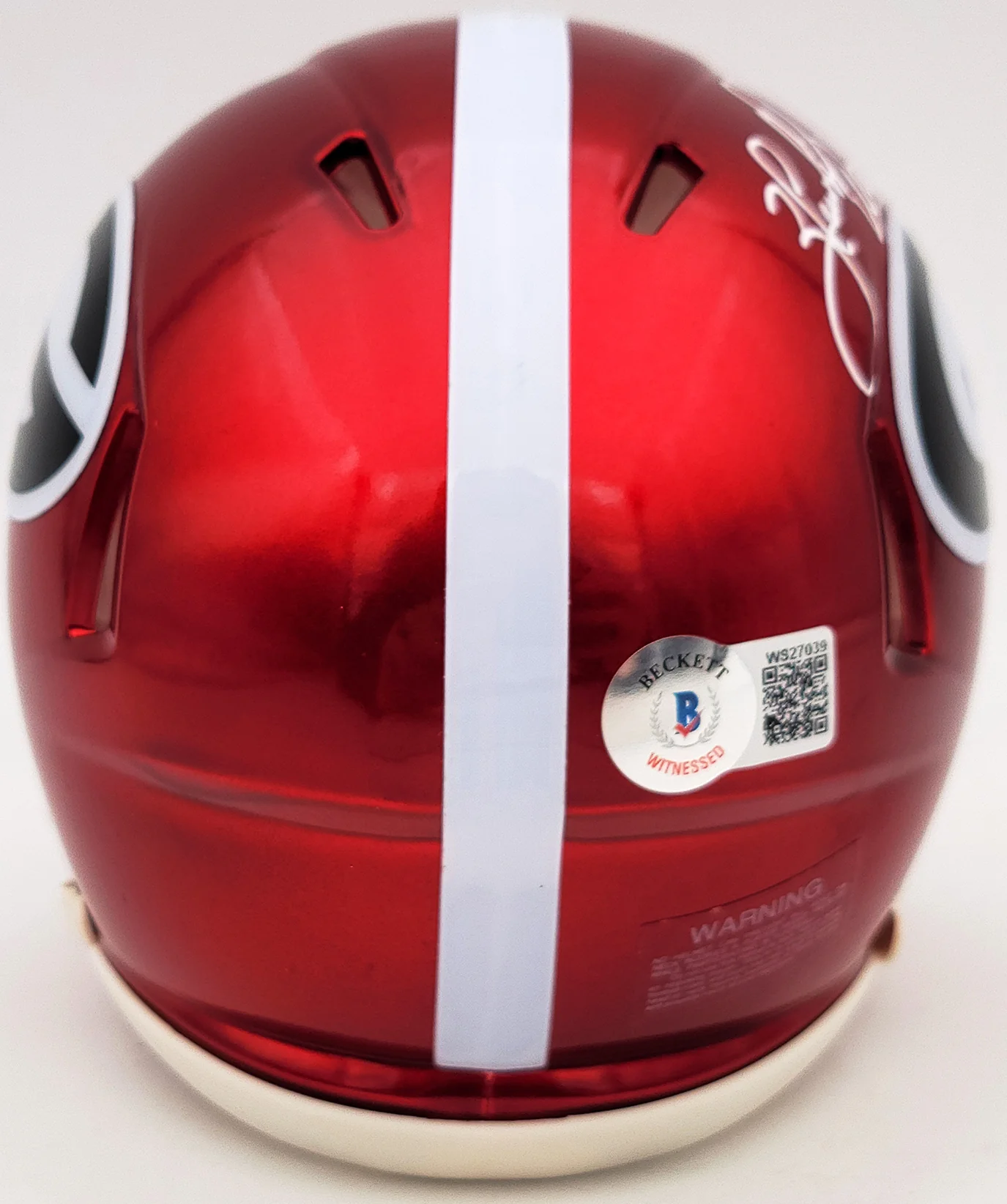 Herschel Walker Autographed Georgia Bulldogs Flash Red Speed Mini Helmet Beckett BAS QR Stock #202150 - Image 3