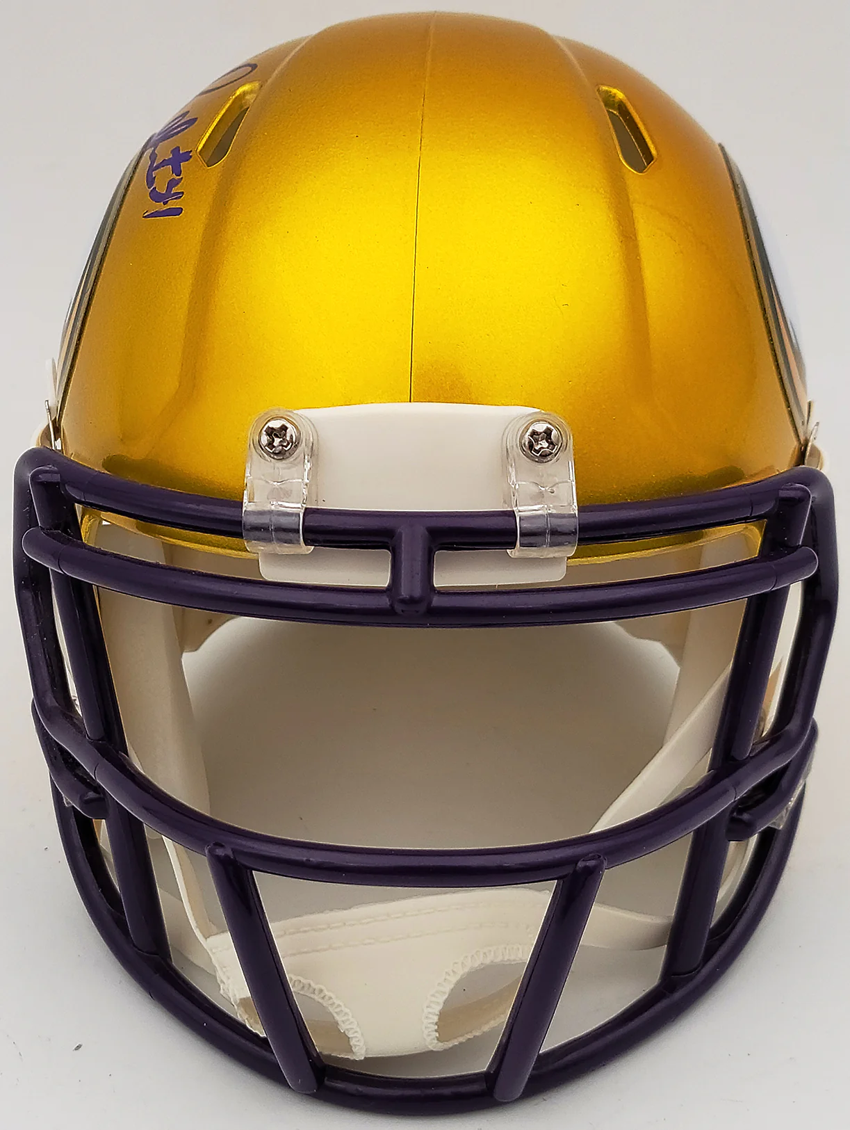 Herschel Walker Autographed Minnesota Vikings Flash Yellow Speed Mini Helmet Beckett BAS QR Stock #202149 - Image 5