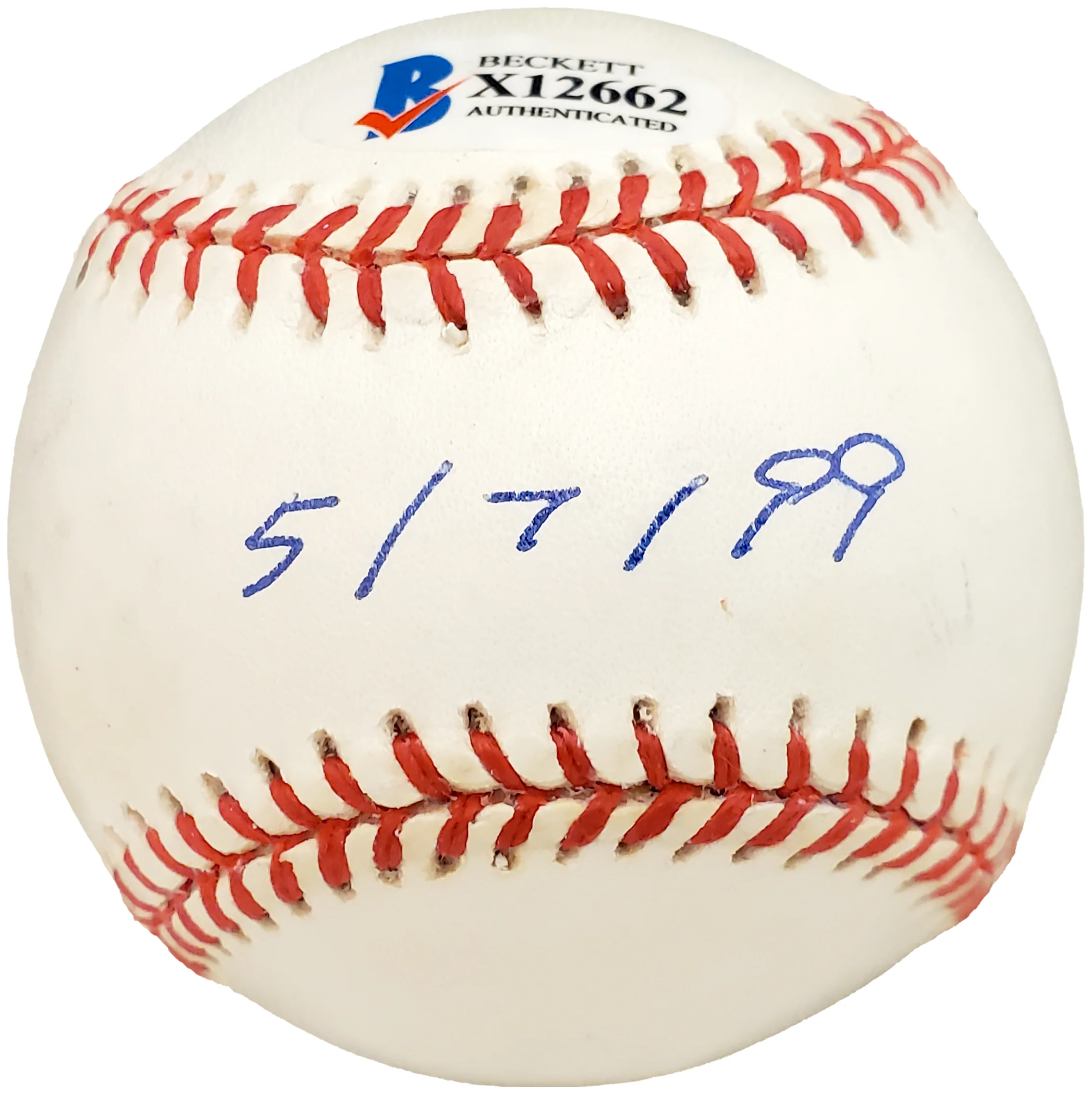 Hideki Irabu & Mac Suzuki Autographed Official AL Baseball 1st Matchup of Japanese Pitchers "5/7/1999" Beckett BAS #X12662 - Image 3