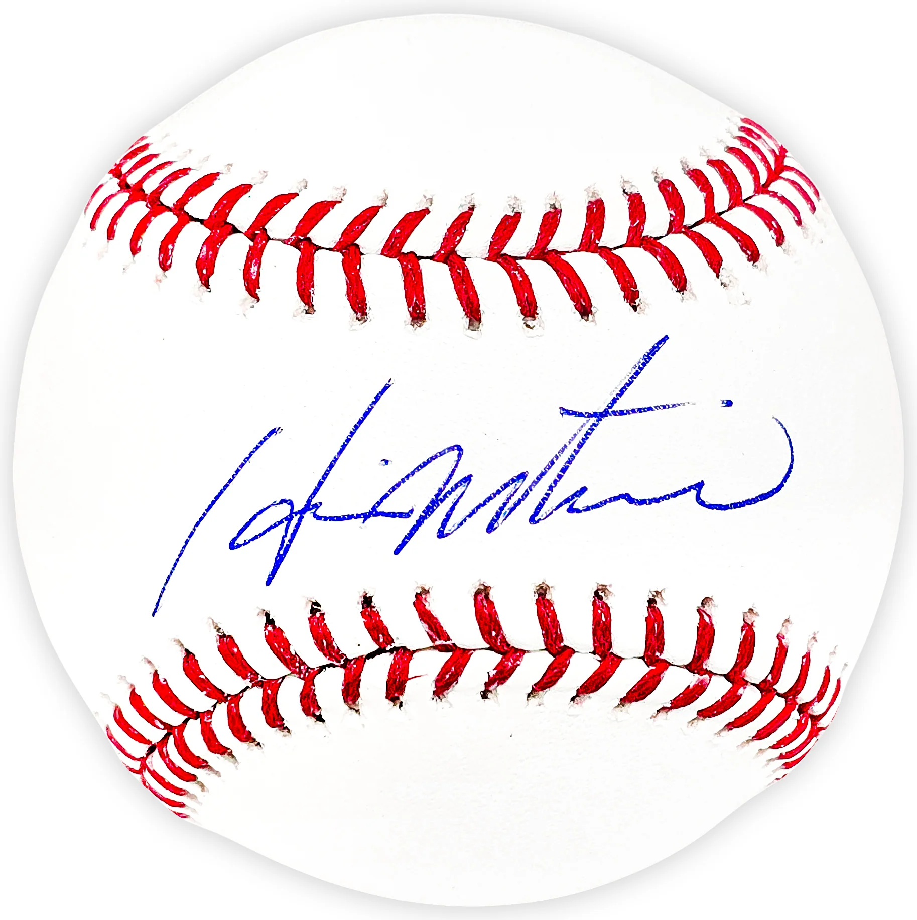 Hideki Matsui Autographed Official MLB Baseball New York Yankees Beckett BAS Witness Stock #220464 - Image 2