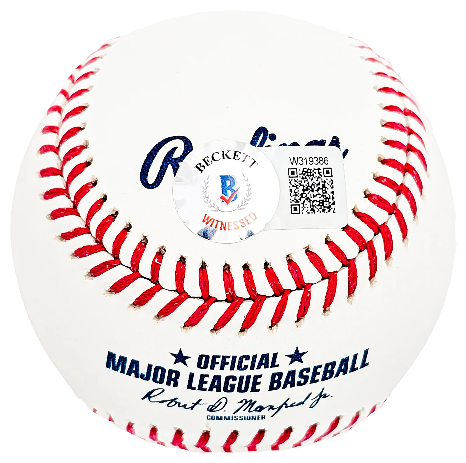 Hideki Matsui Autographed Official MLB Baseball New York Yankees "Godzilla" Beckett BAS Witness Stock #212247 - Image 4