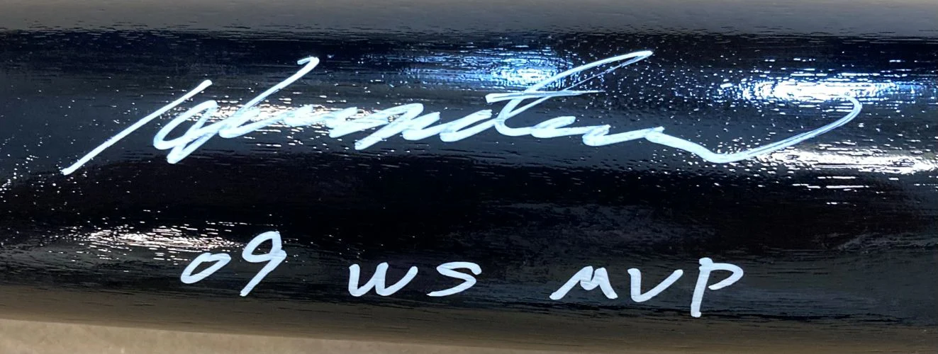 Hideki Matsui New York Yankees Signed Black Rawlings Baseball Bat 09 WS MVP JSA - Image 2