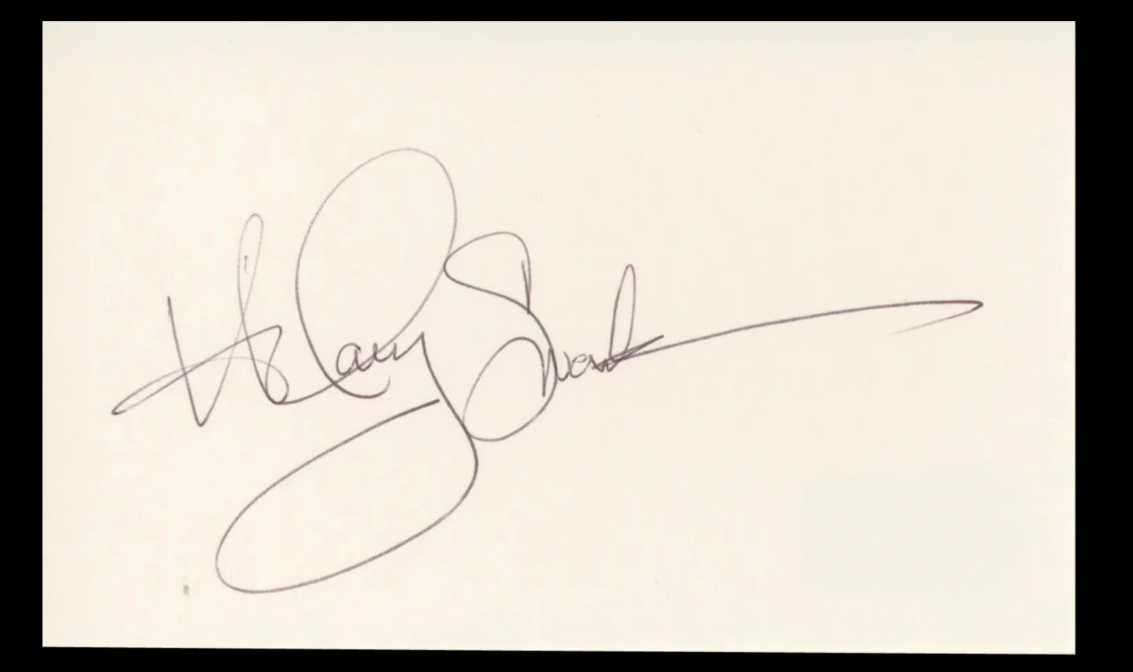 Hilary Swank Million Dollar Baby Authentic Signed 3x5 Index Card BAS #BT02480 - Image 2