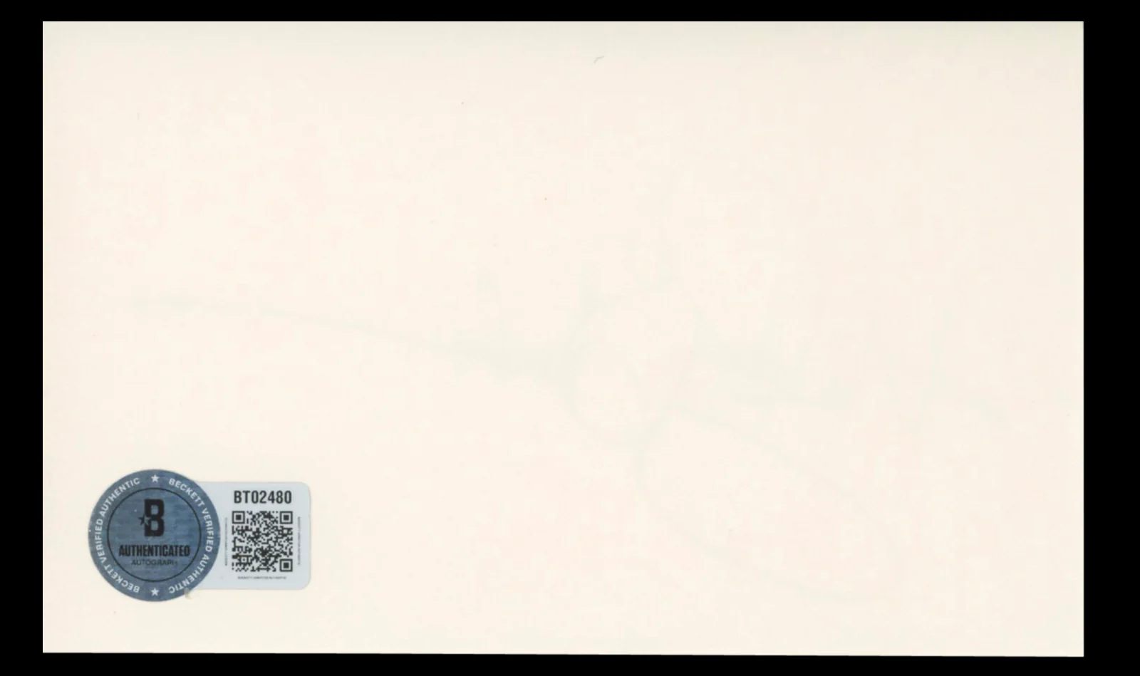 Hilary Swank Million Dollar Baby Authentic Signed 3x5 Index Card BAS #BT02480 - Image 3