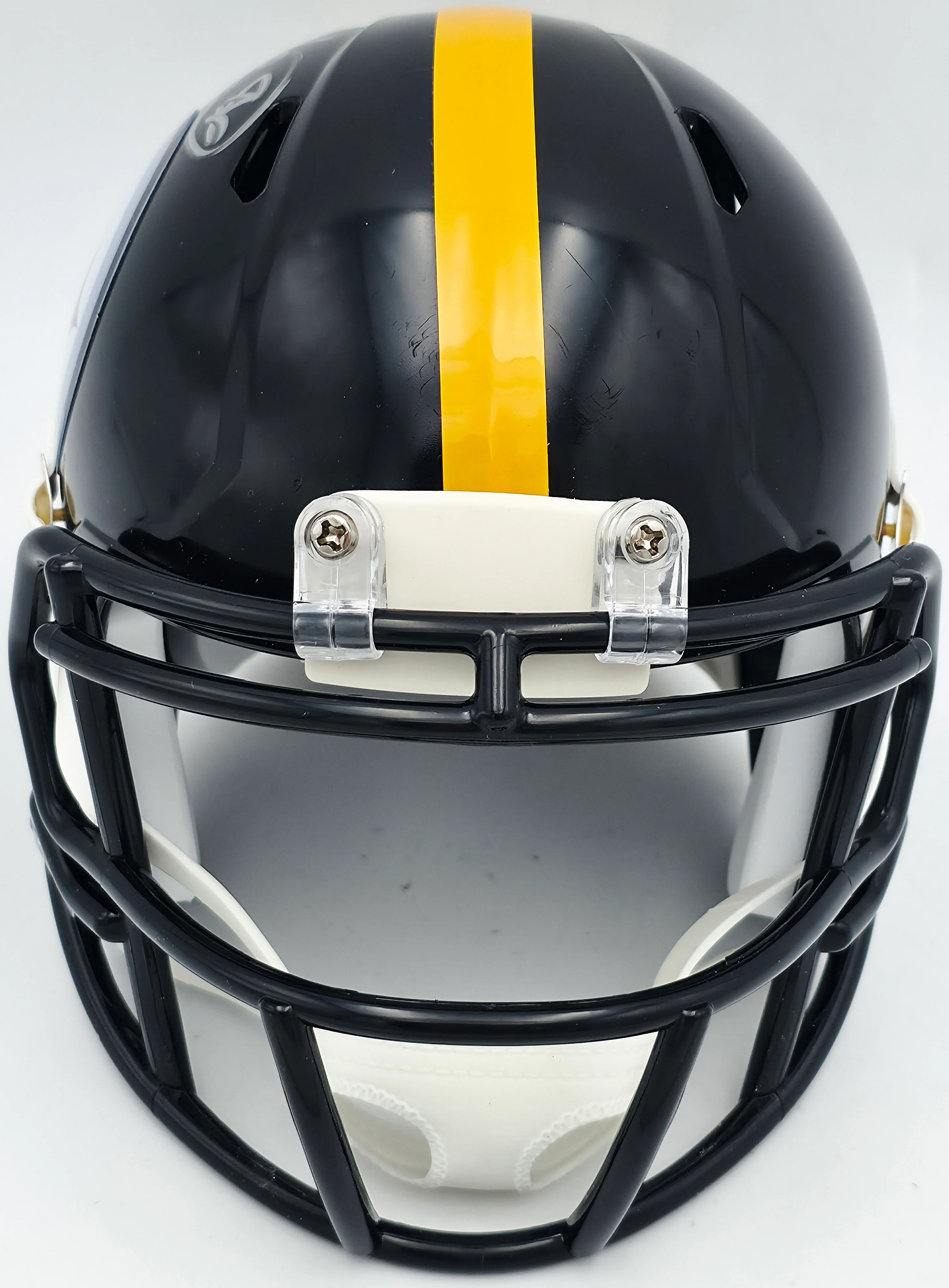 Hines Ward Autographed Pittsburgh Steelers Black Speed Mini Helmet Beckett BAS Witness Stock #241386 - Image 3