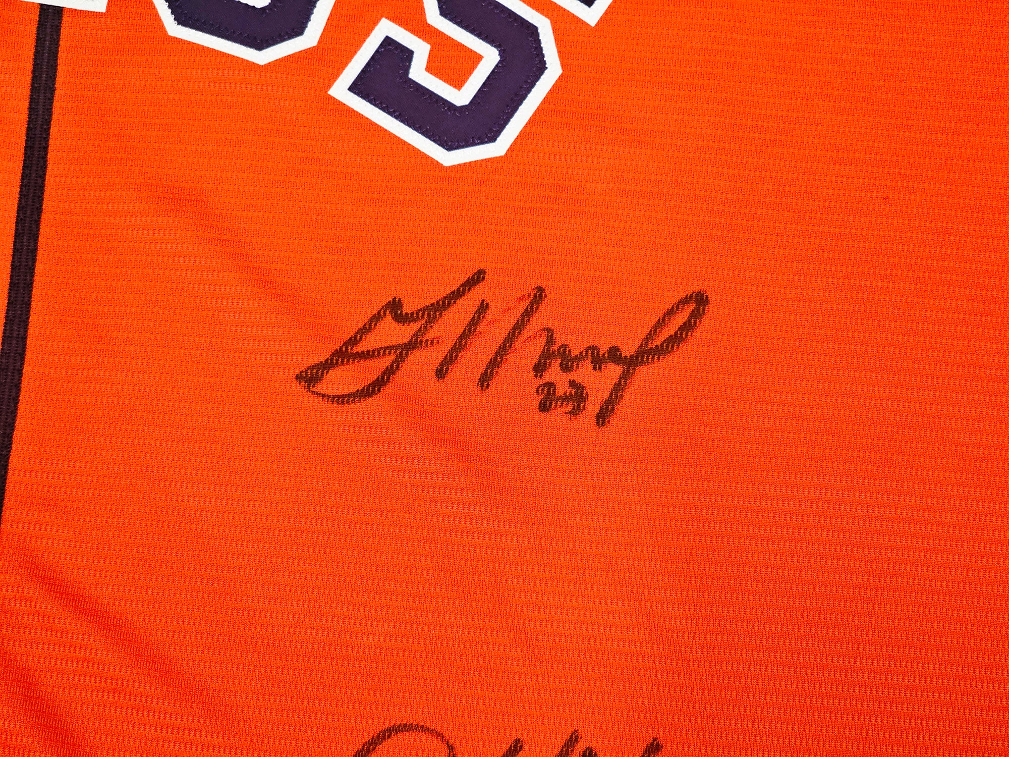 Houston Astros 2022 World Series Champion Autographed Orange Nike Jersey Size XXL With 14 Signatures Including Jose Altuve & Yordan Alvarez Beckett BAS Witness Stock #220890 - Image 4
