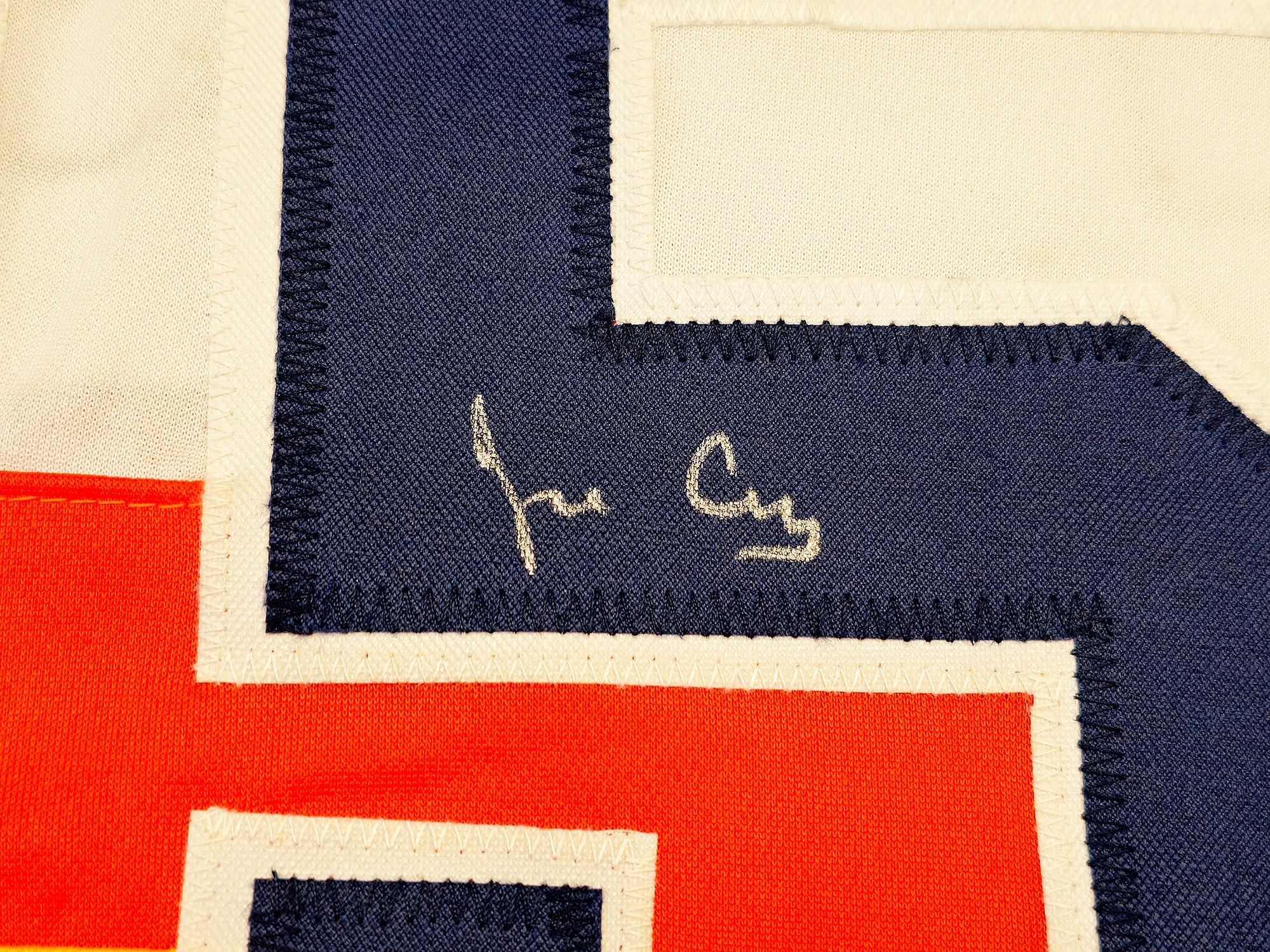 Houston Astros Jose Cruz Sr Autographed White, Orange & Yellow Baseball Jersey JSA Stock #228088 - Image 4